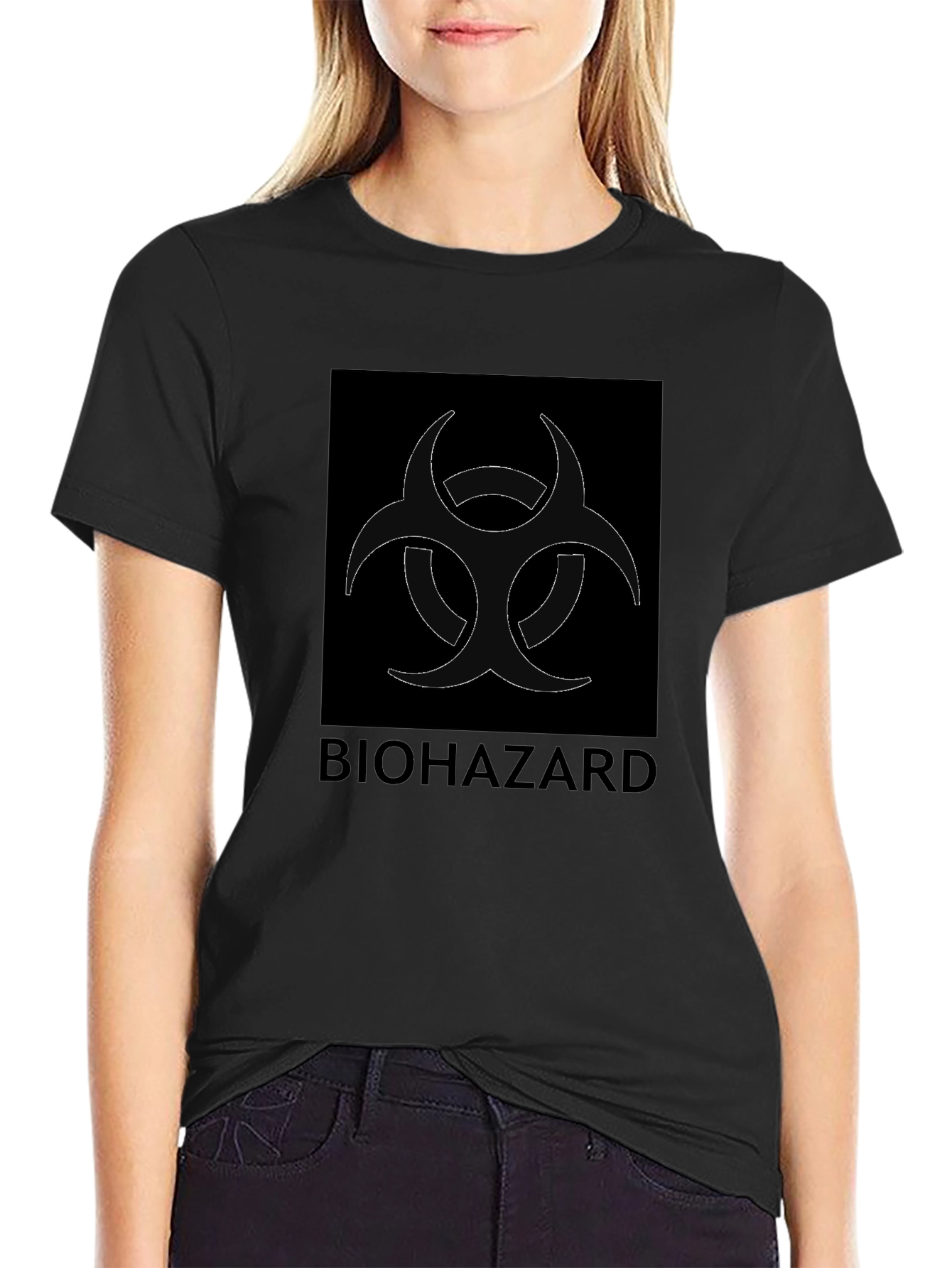 Biohazard Symbol Black T-Shirt