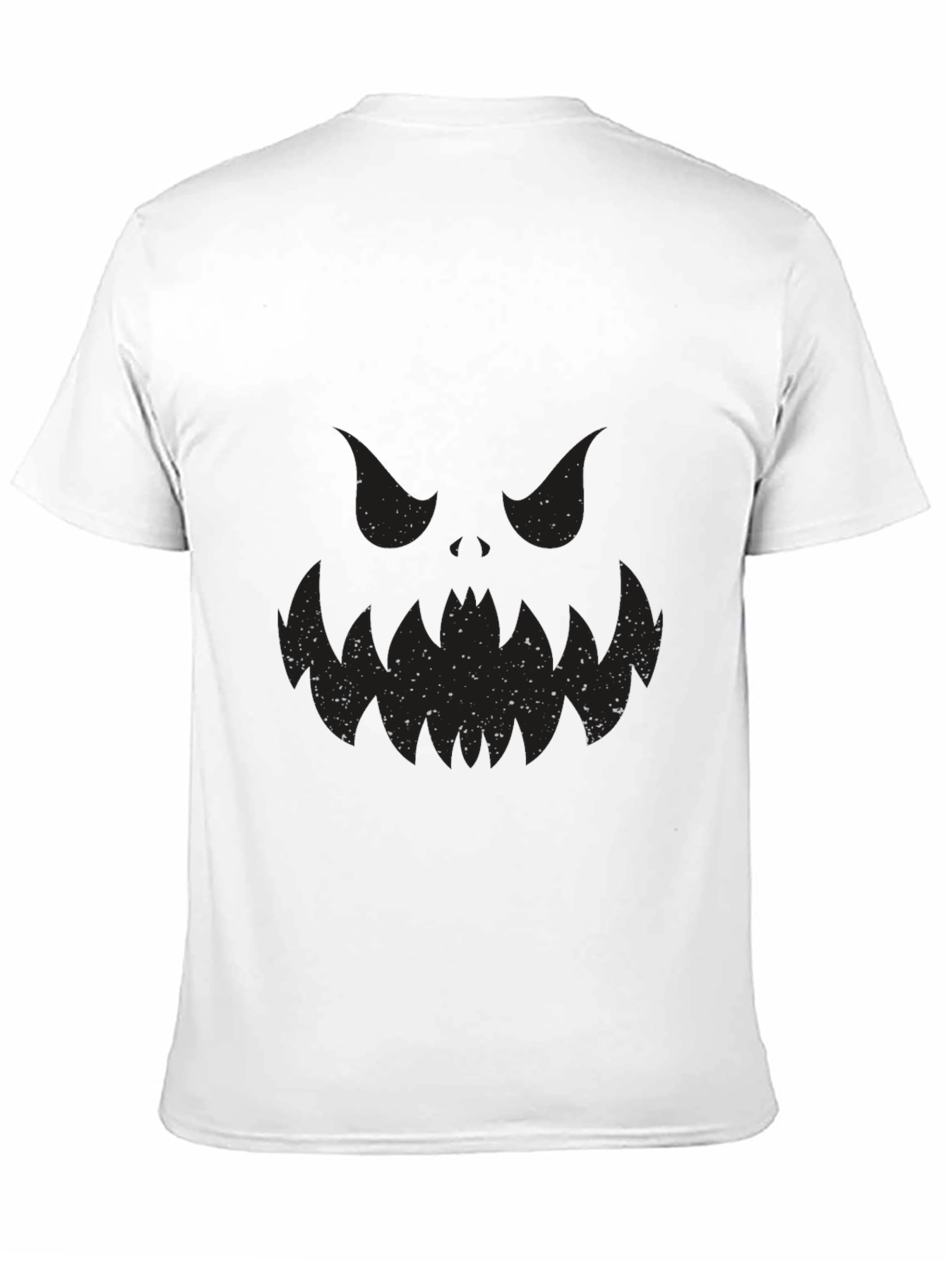Spooky Face Black T-Shirt - Halloween Ready!