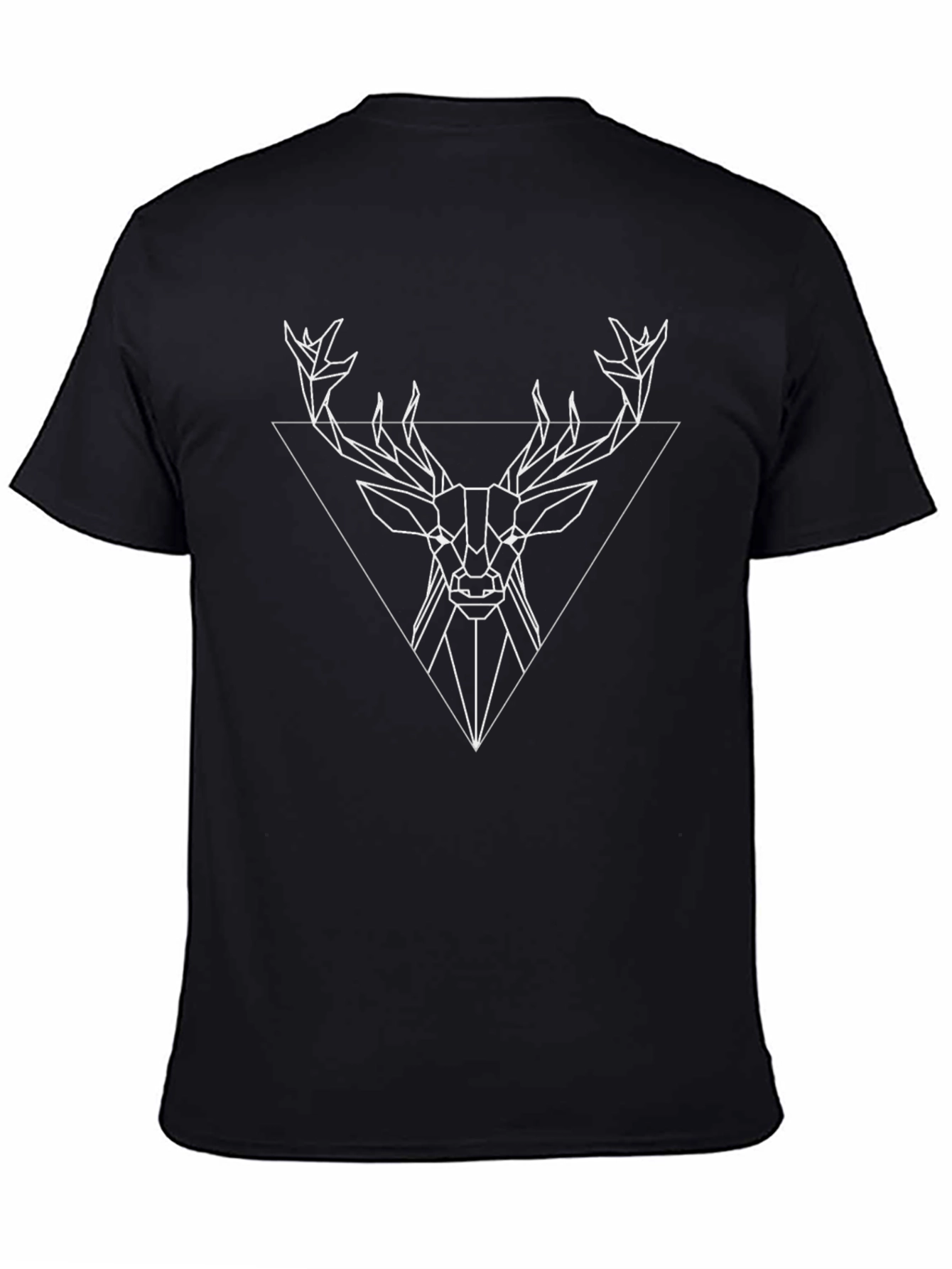 Geometric Deer Graphic Tee - Modern Menswear