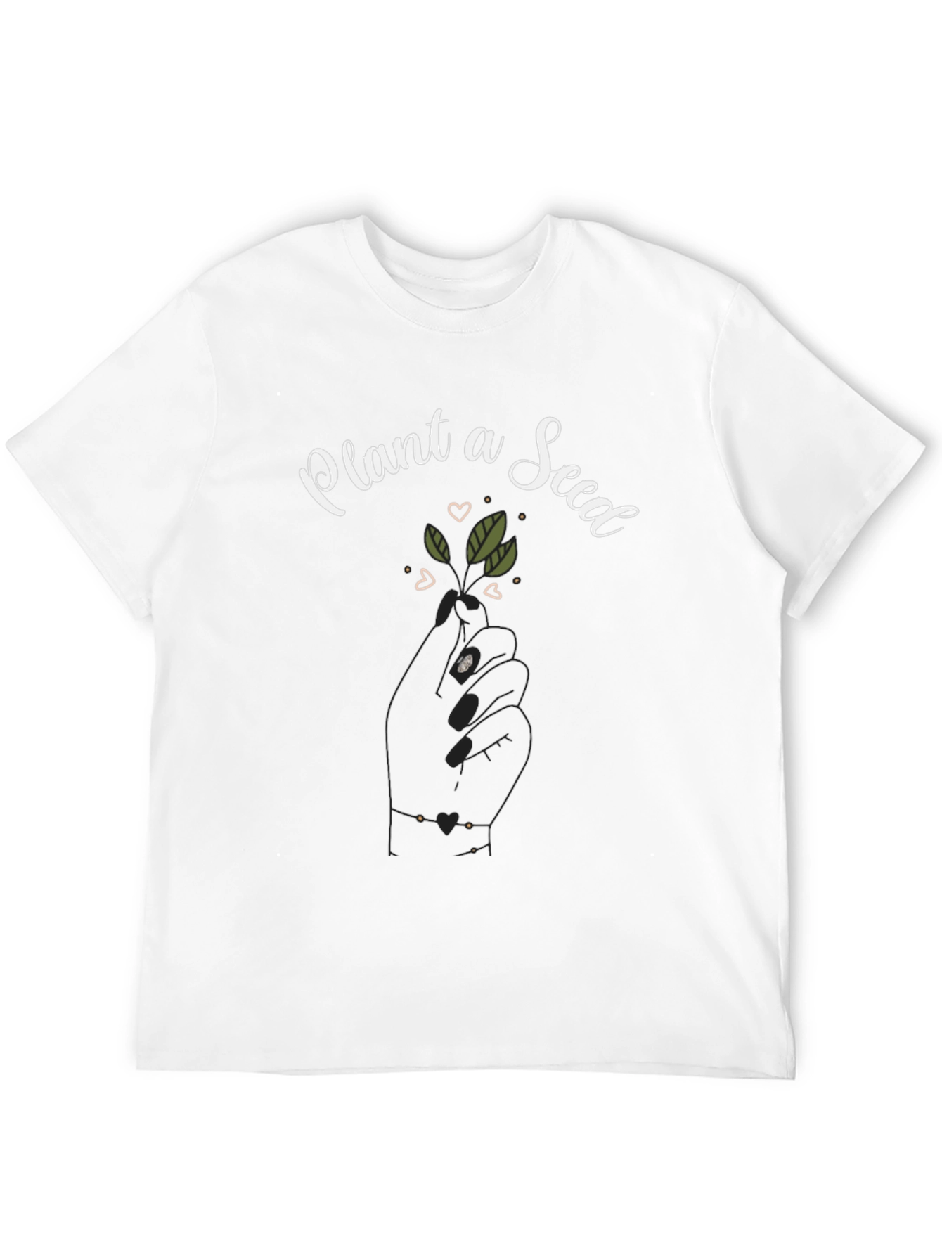 Plant a Seed Graphic Tee - Black Cotton Shirt