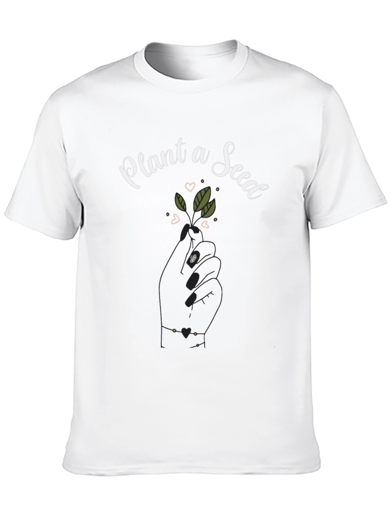 Plant a Seed Graphic Tee - Black Cotton Shirt