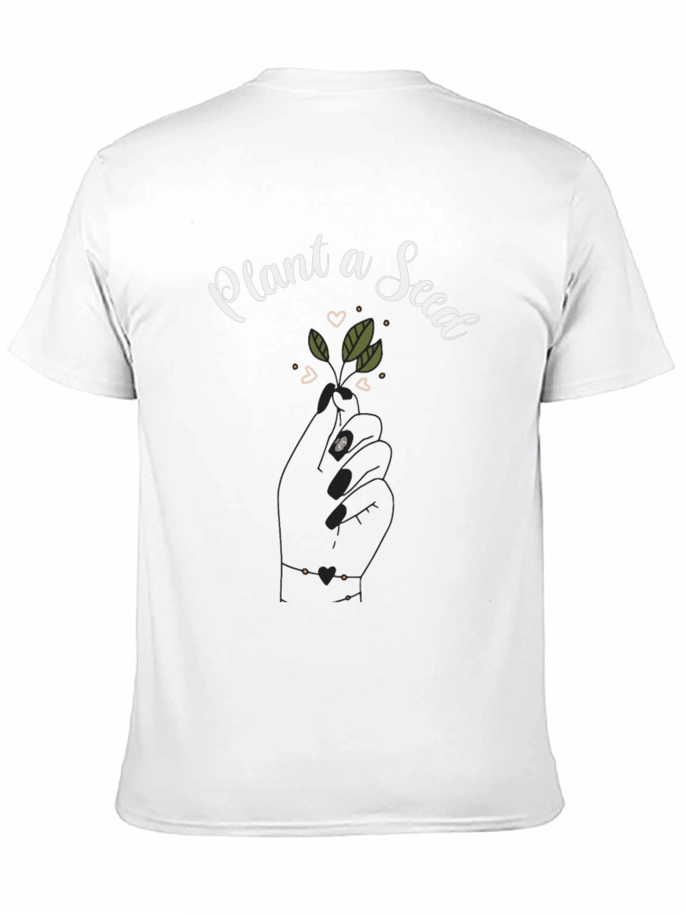 Plant a Seed Graphic Tee - Black Cotton Shirt