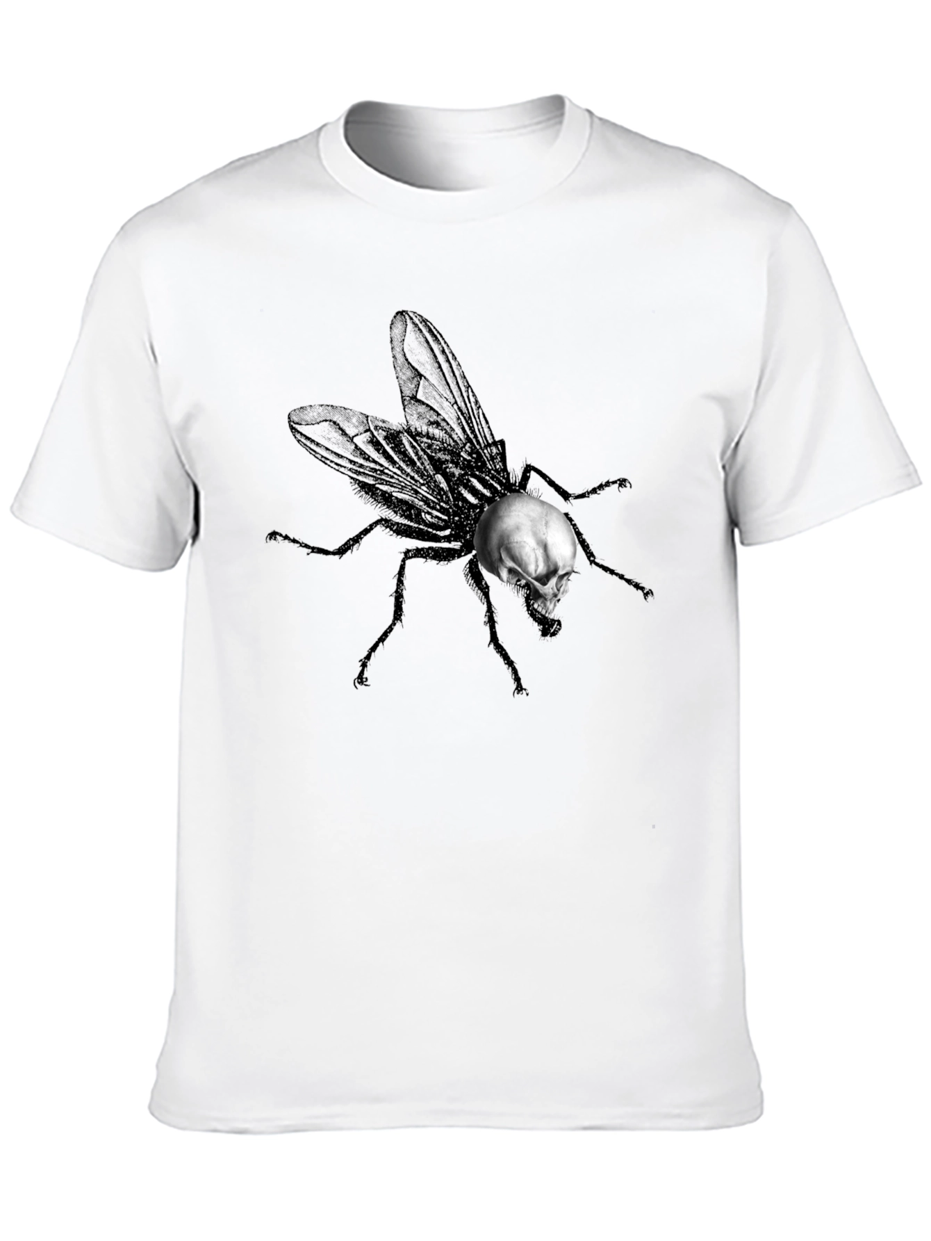 Skull Fly Graphic T-Shirt - Unique Design