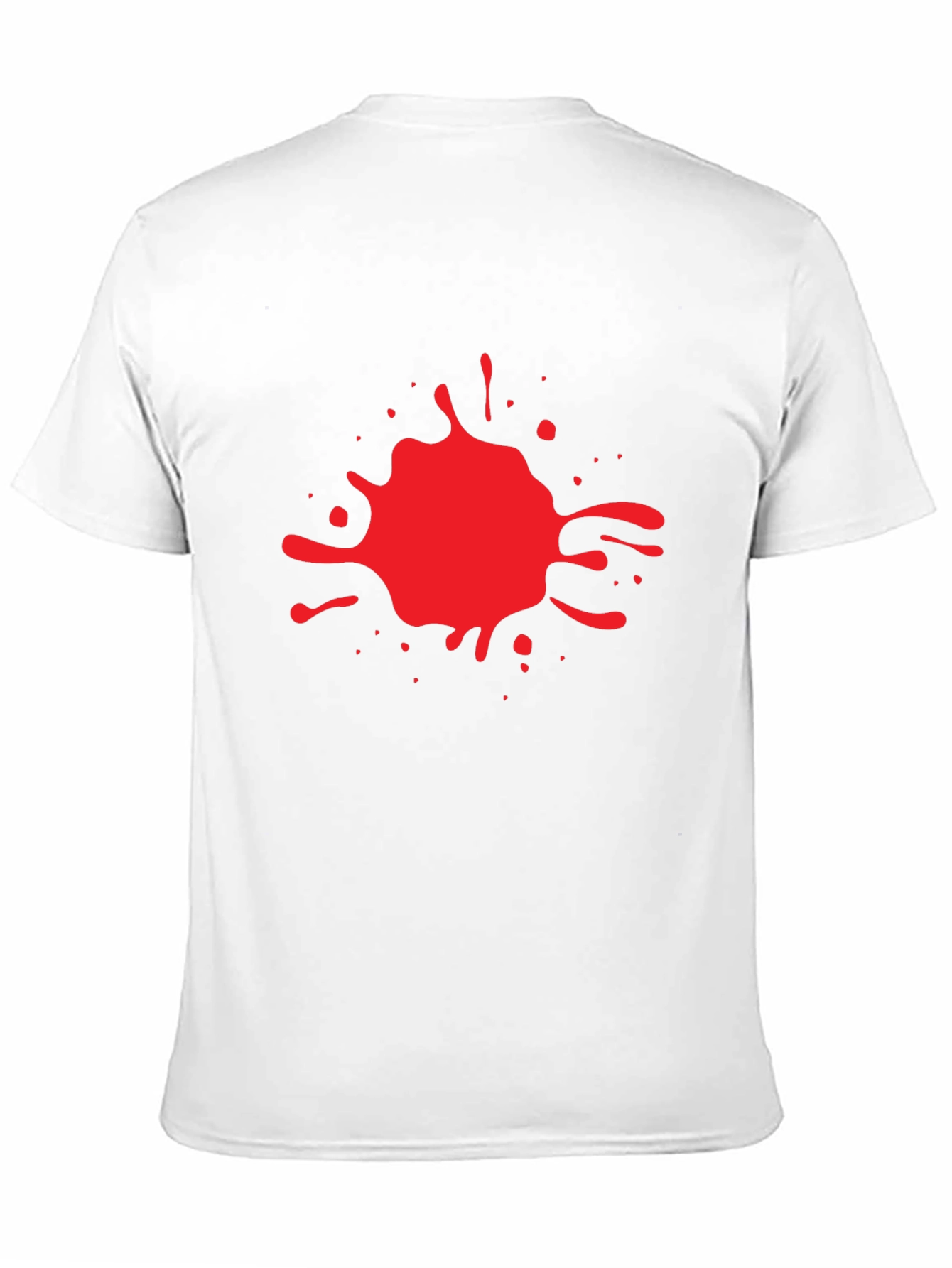 Red Splash Graphic Black T-Shirt