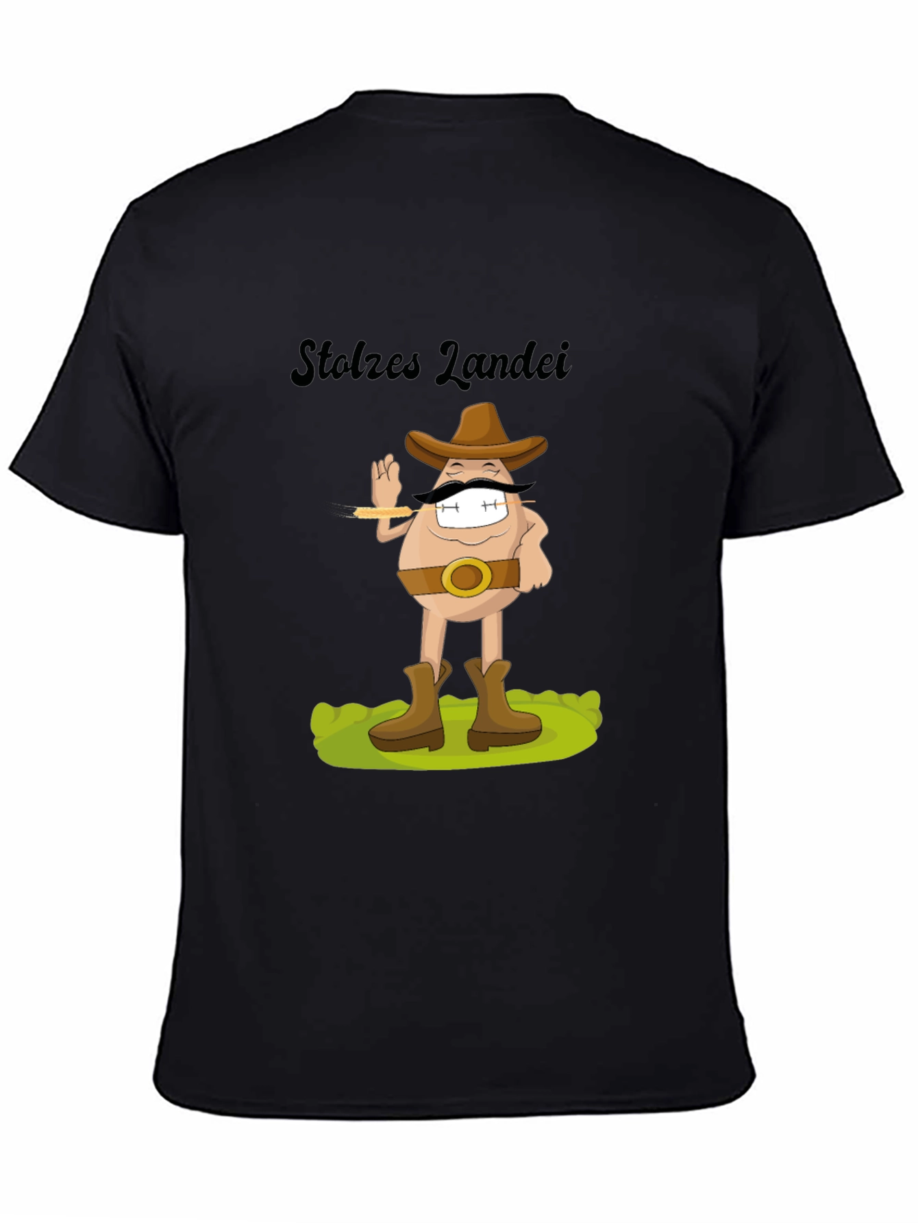 Stolzes Landei Egg Cowboy Graphic T-Shirt