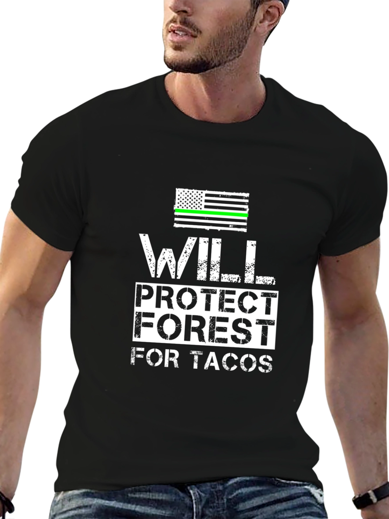 Will Protect Forest for Tacos Graphic Tee