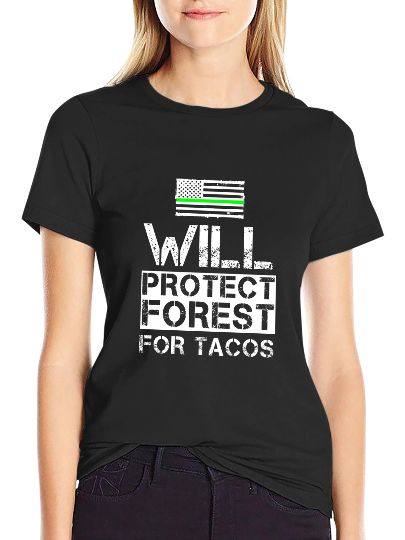 Will Protect Forest for Tacos Graphic Tee