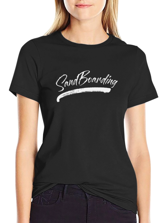 Sandboarding Graphic Black T-Shirt