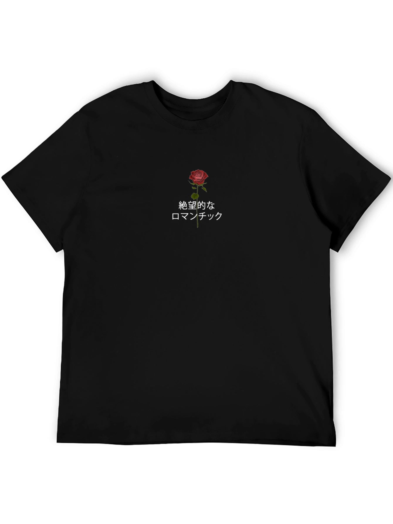 Despairing Romantic Rose Graphic Tee
