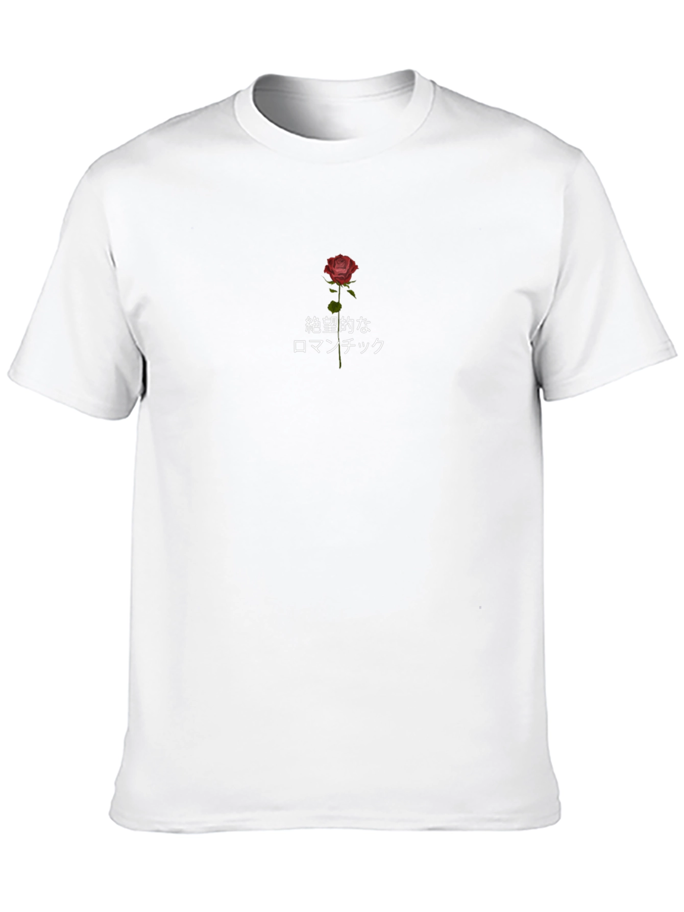 Despairing Romantic Rose Graphic Tee