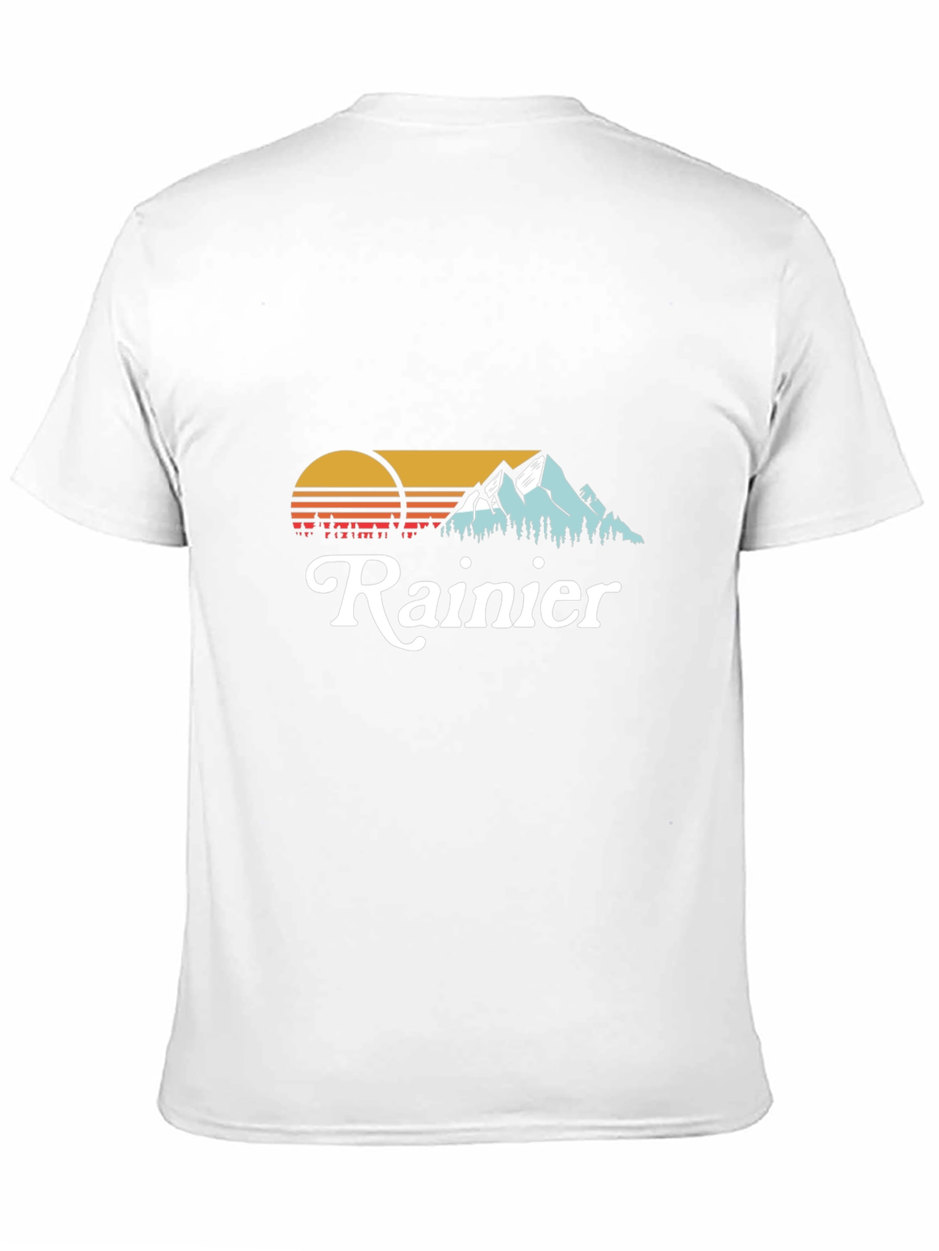 Rainier Graphic Tee - Black Cotton T-Shirt