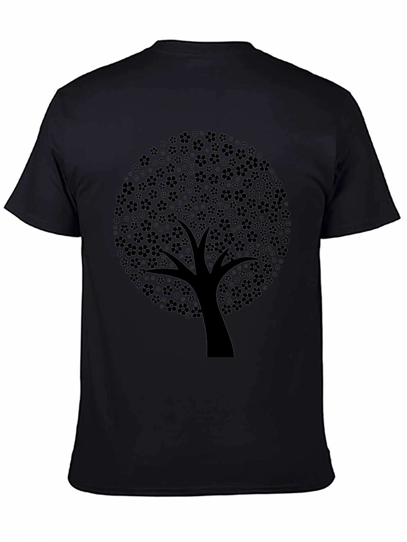 Black Tree Graphic Tee - Nature Inspired Design