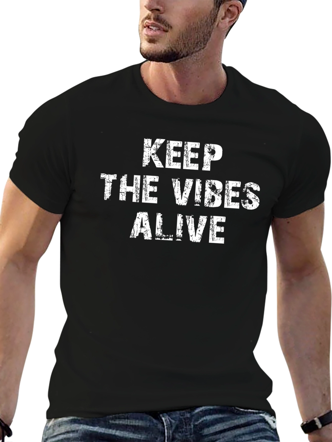 Keep The Vibes Alive Graphic T-Shirt