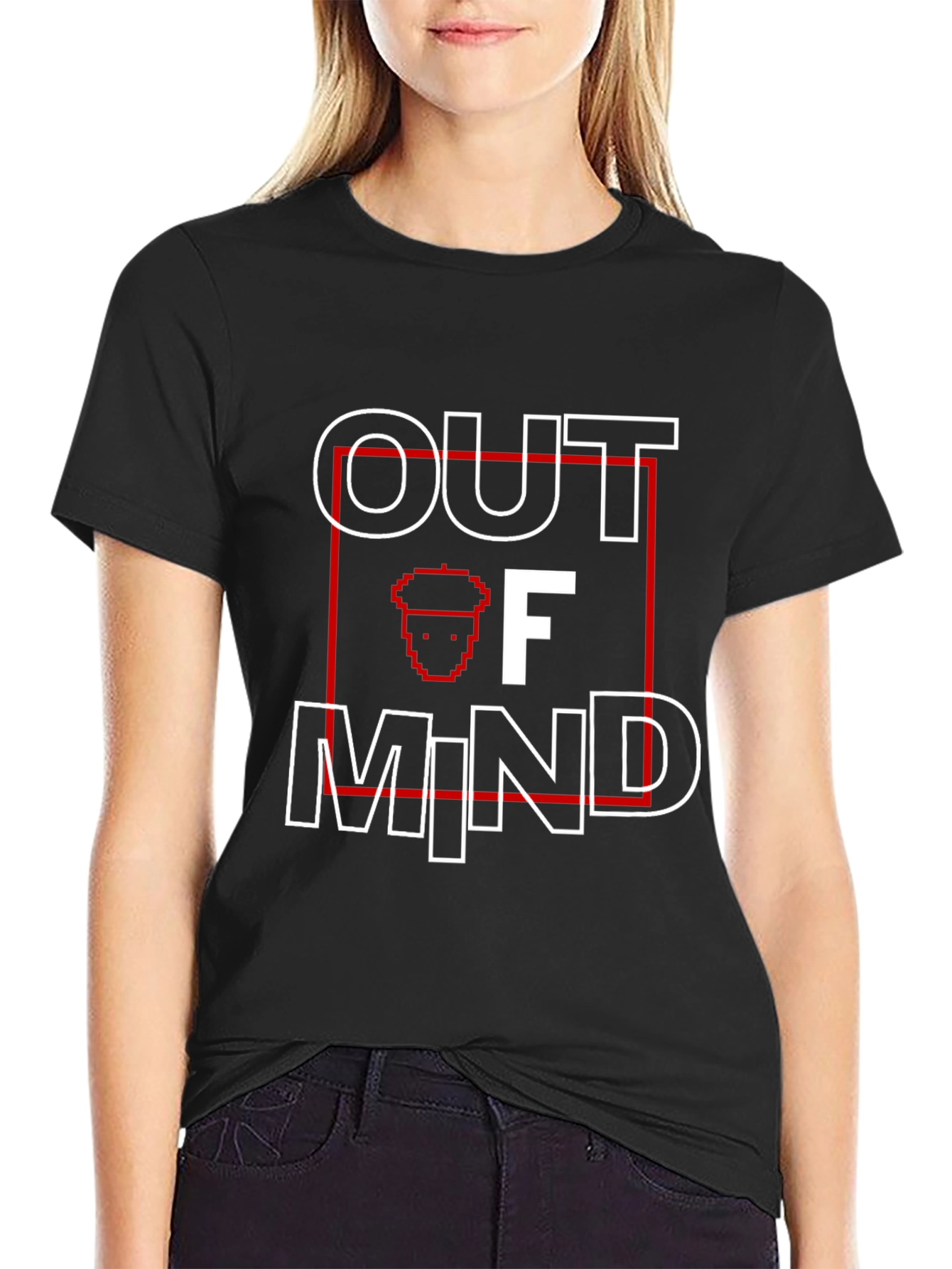 Out of Mind T-Shirt - Black Graphic Tee