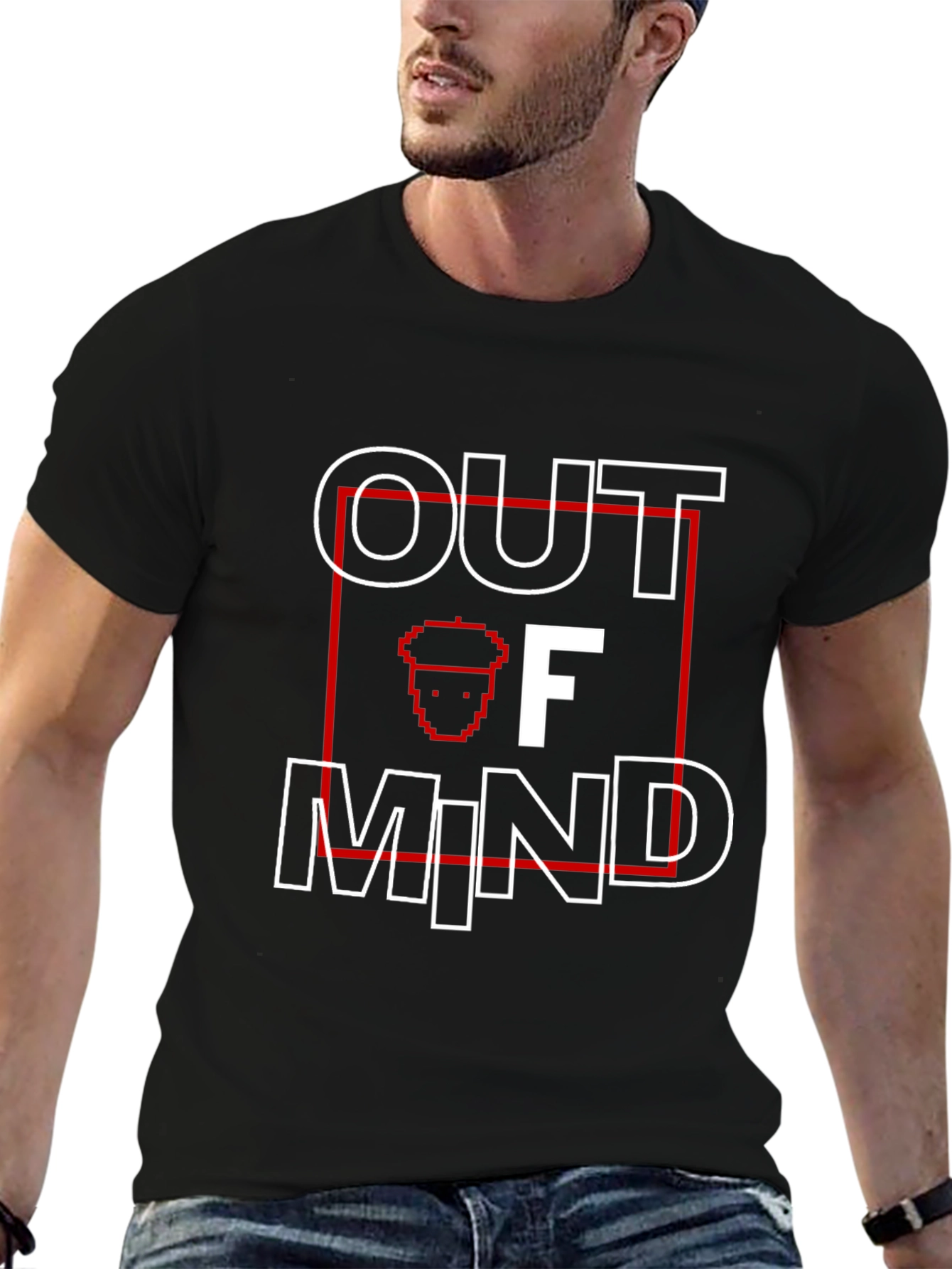 Out of Mind T-Shirt - Black Graphic Tee