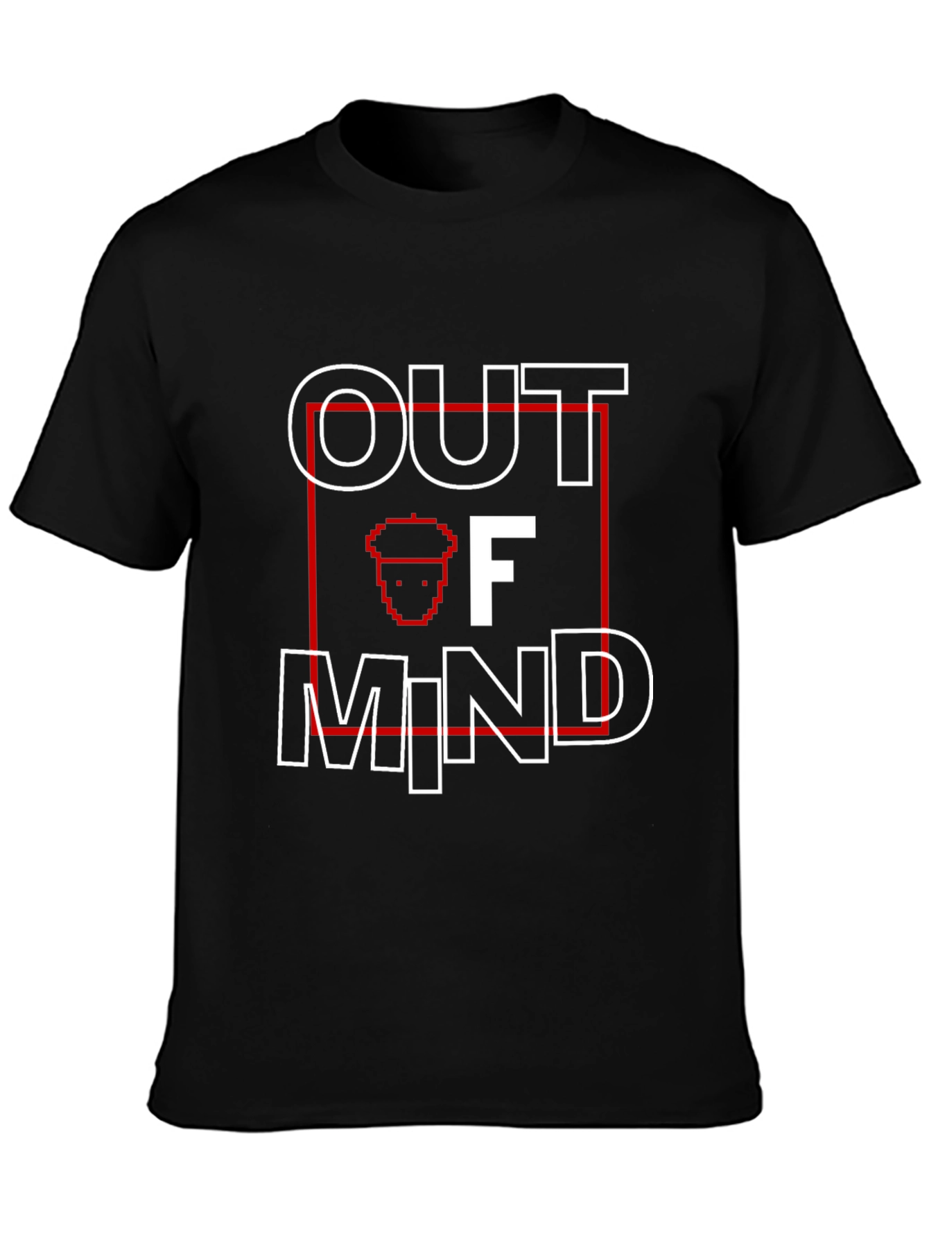 Out of Mind T-Shirt - Black Graphic Tee