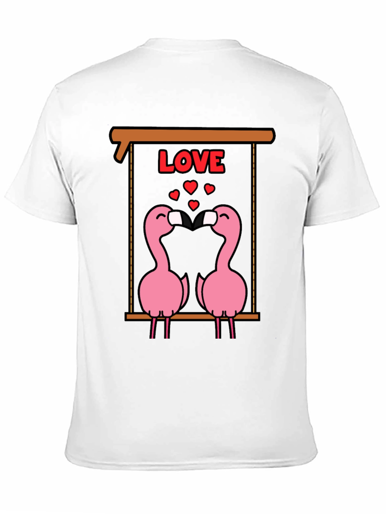 Flamingo Love T-Shirt - Cute Valentines Day Tee