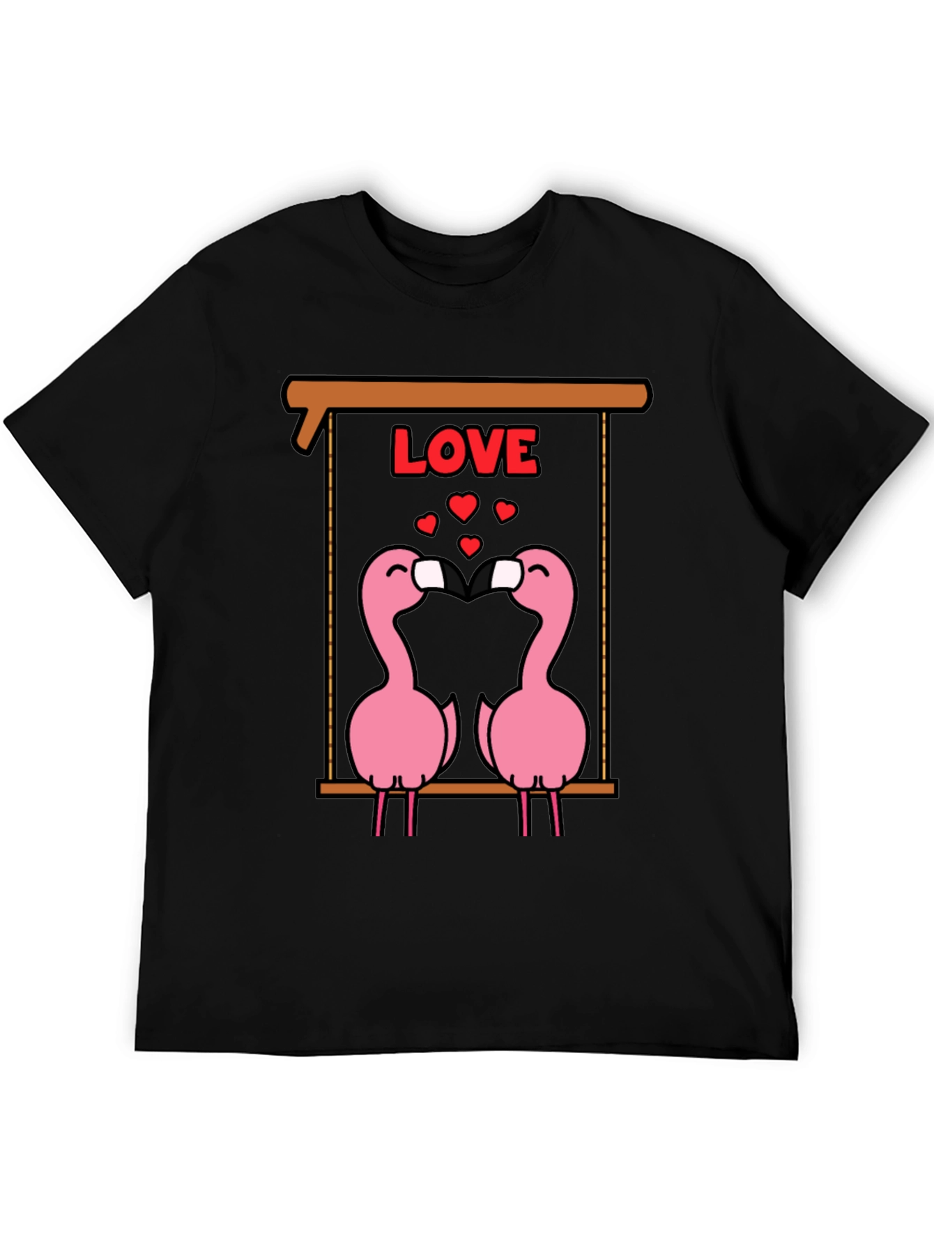 Flamingo Love T-Shirt - Cute Valentines Day Tee