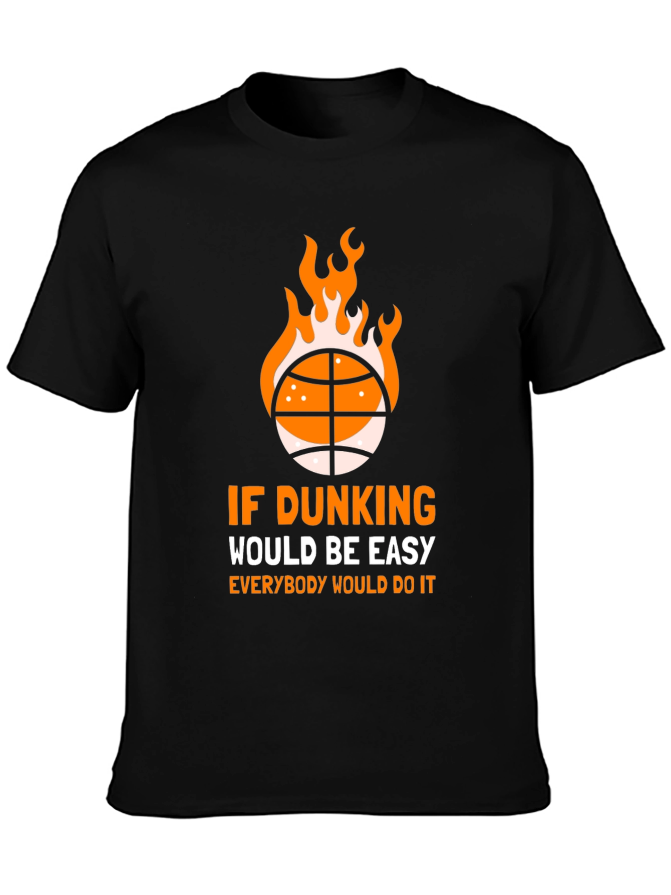 Basketball Dunking Graphic T-Shirt