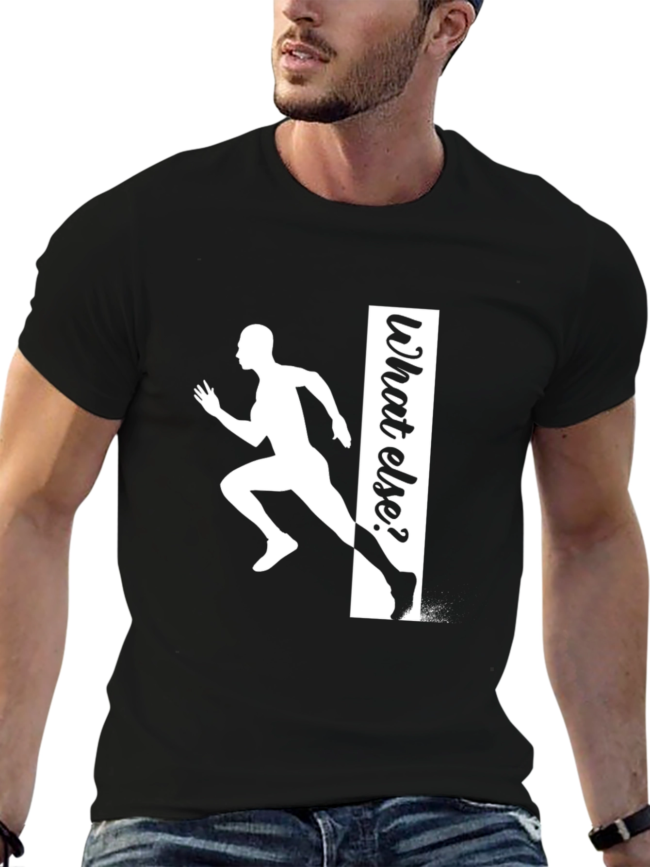 Runner What Else T-Shirt - Black Graphic Tee