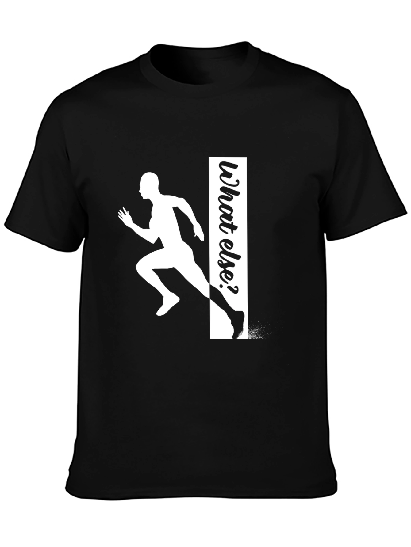 Runner What Else T-Shirt - Black Graphic Tee