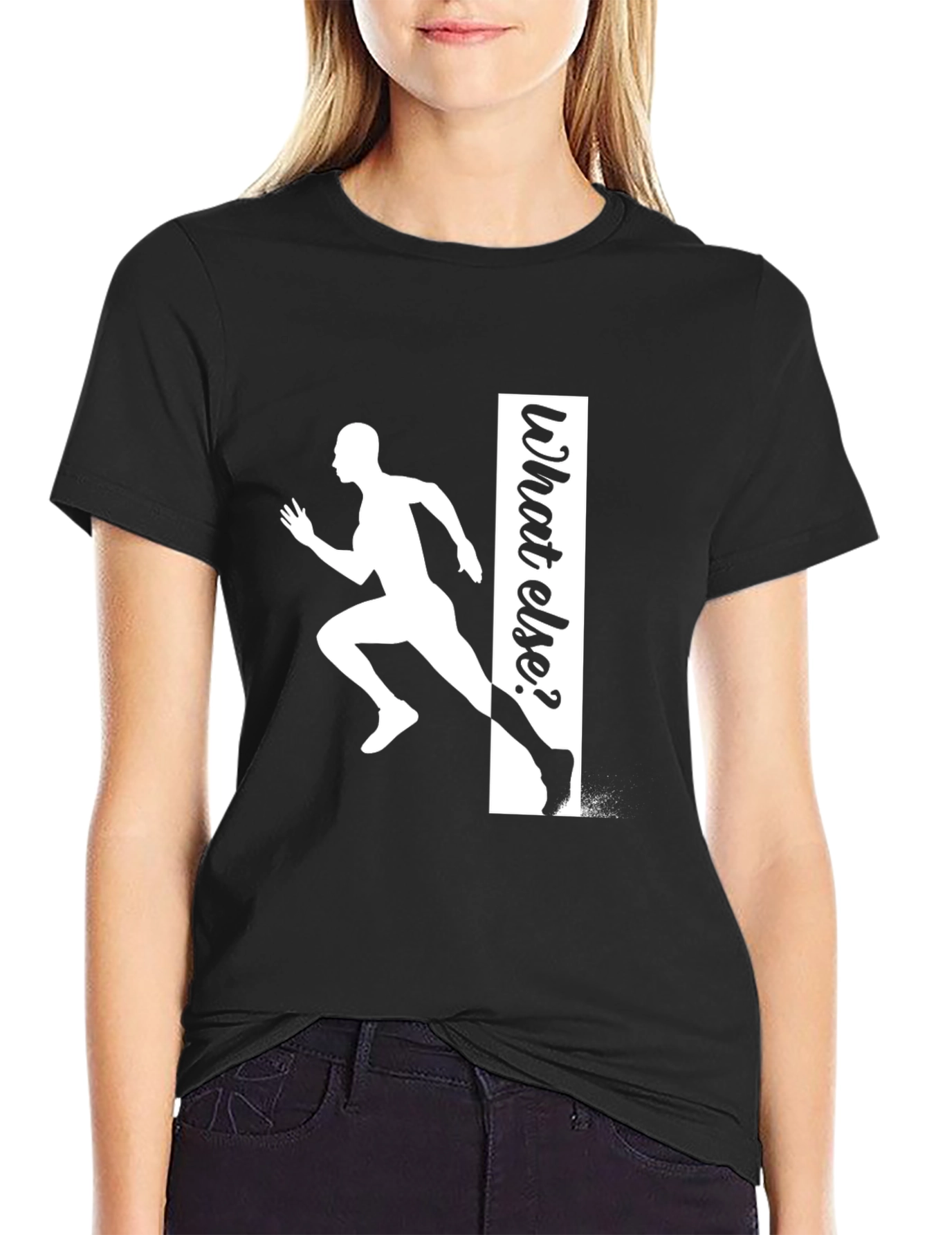 Runner What Else T-Shirt - Black Graphic Tee