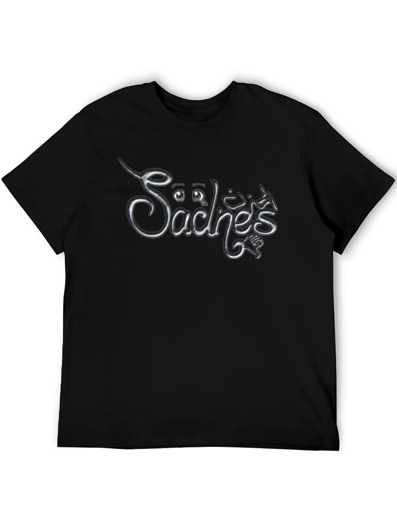 Säches Black Graphic T-Shirt