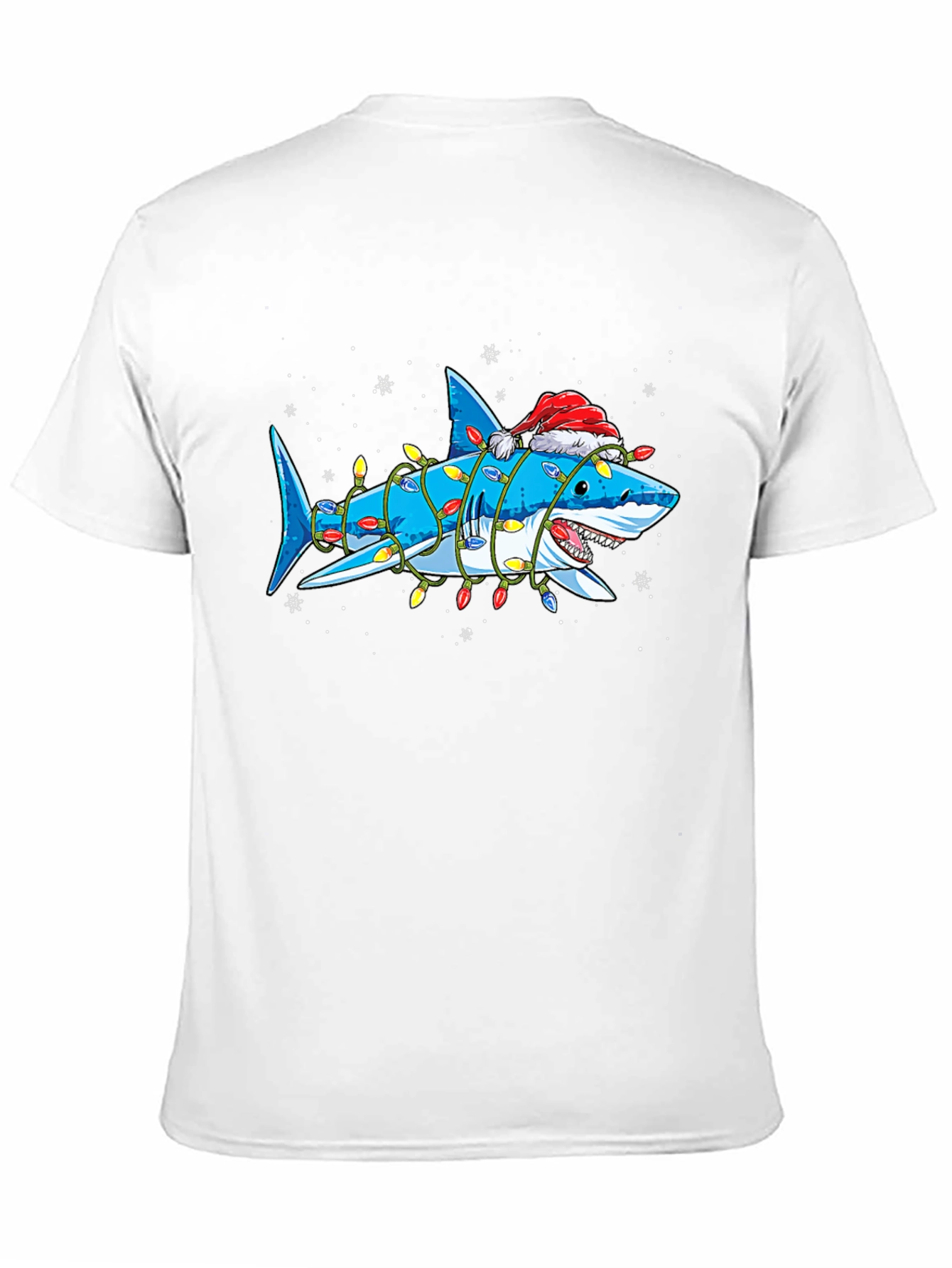 Christmas Shark T-Shirt with Holiday Lights