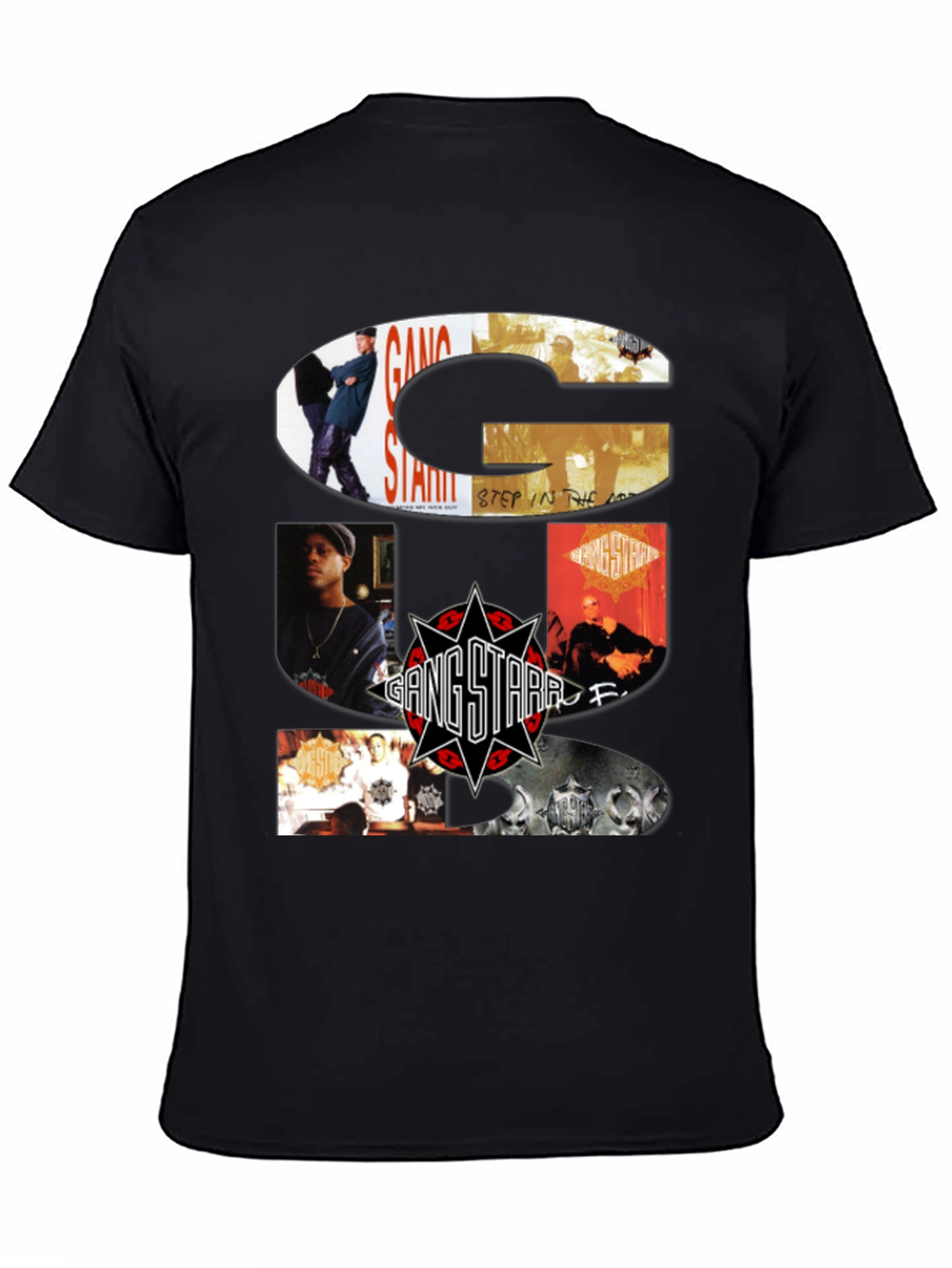 Gang Starr Black T-Shirt - Hip Hop Music Apparel