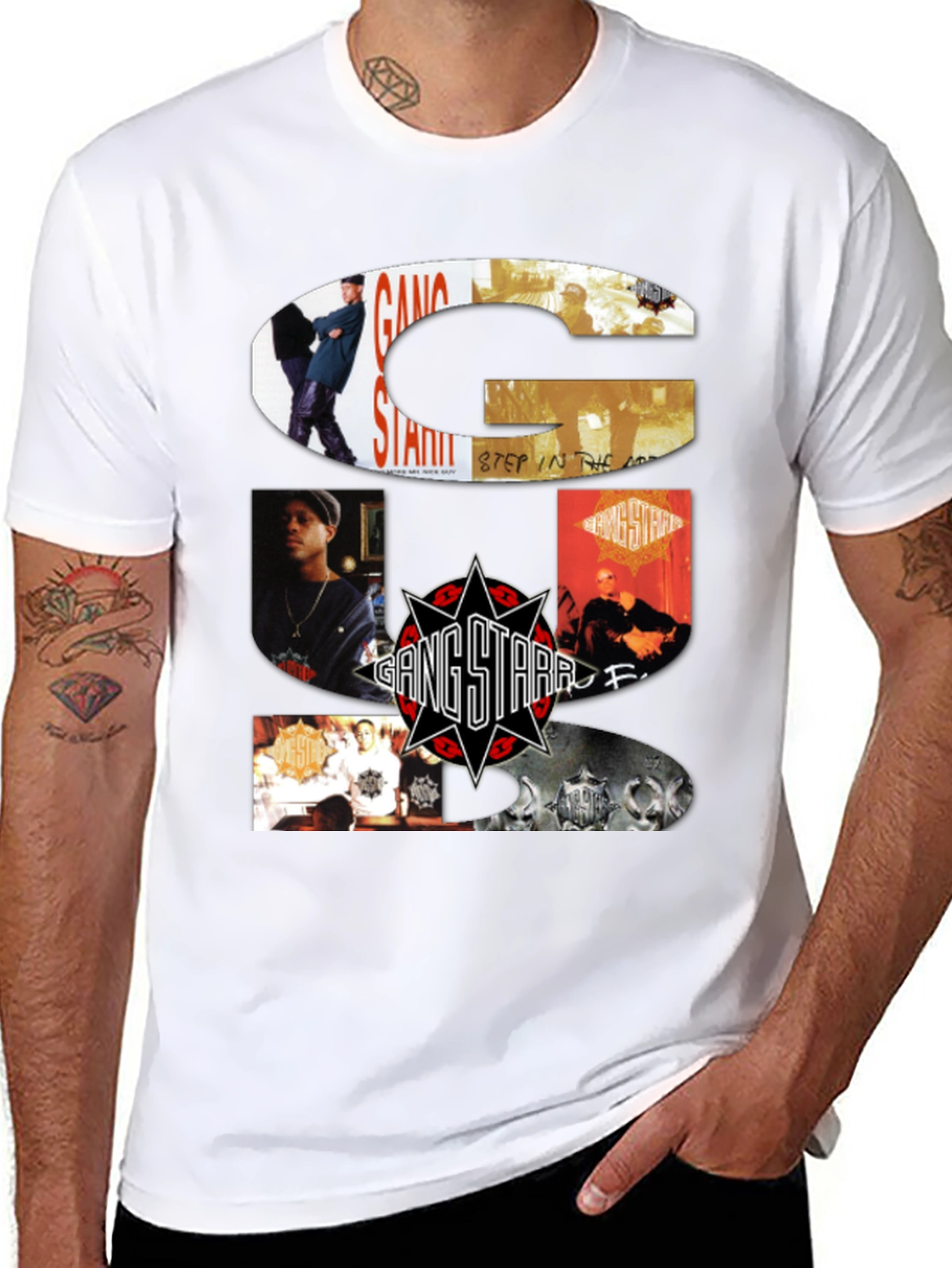 Gang Starr Black T-Shirt - Hip Hop Music Apparel