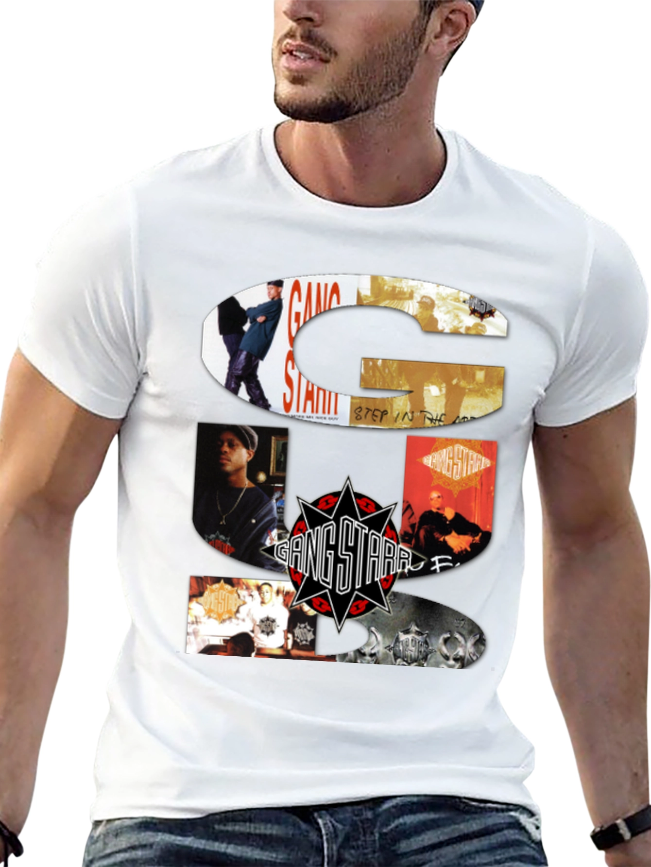 Gang Starr Black T-Shirt - Hip Hop Music Apparel