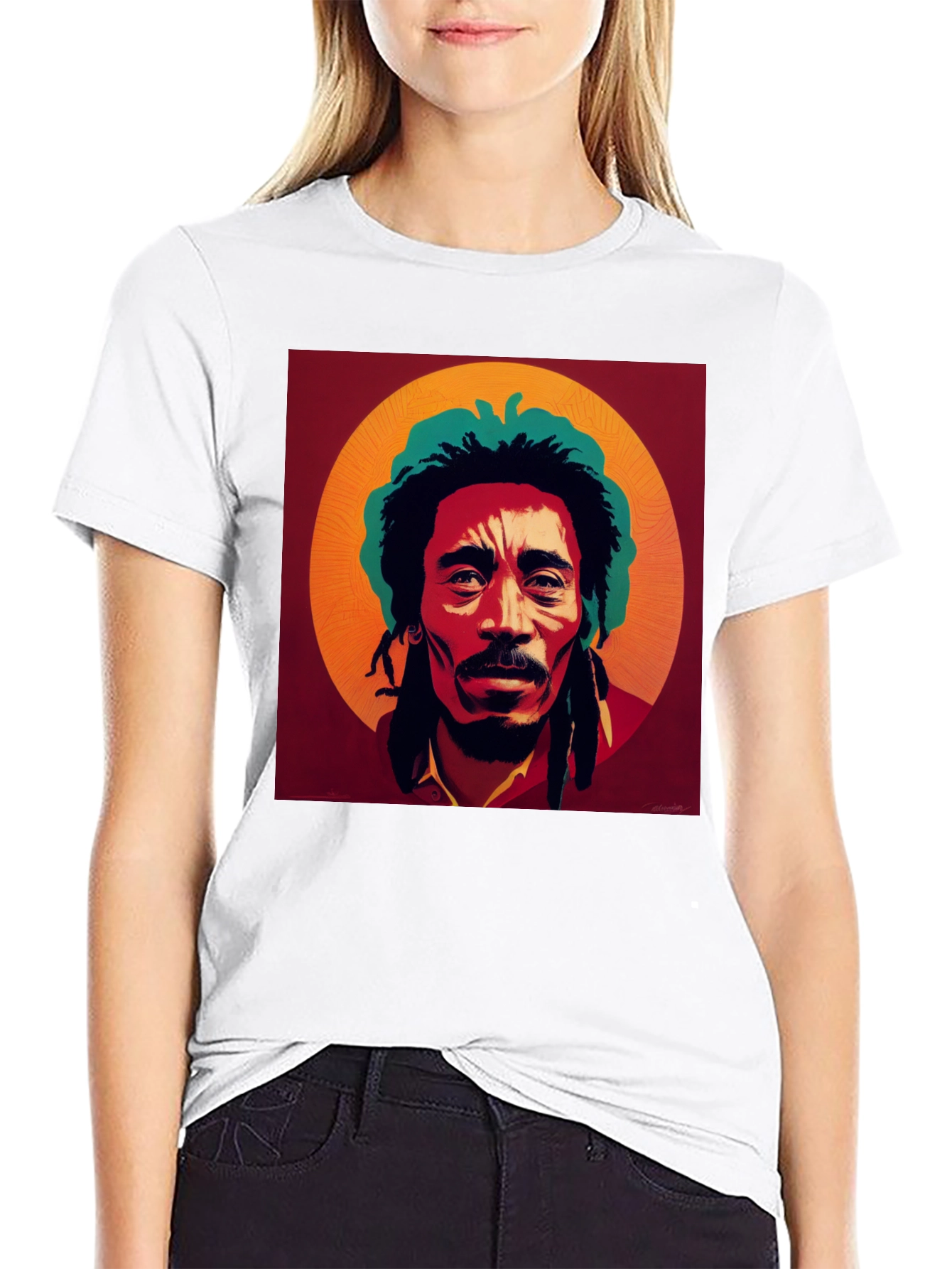 Bob Marley Portrait Tee - Black