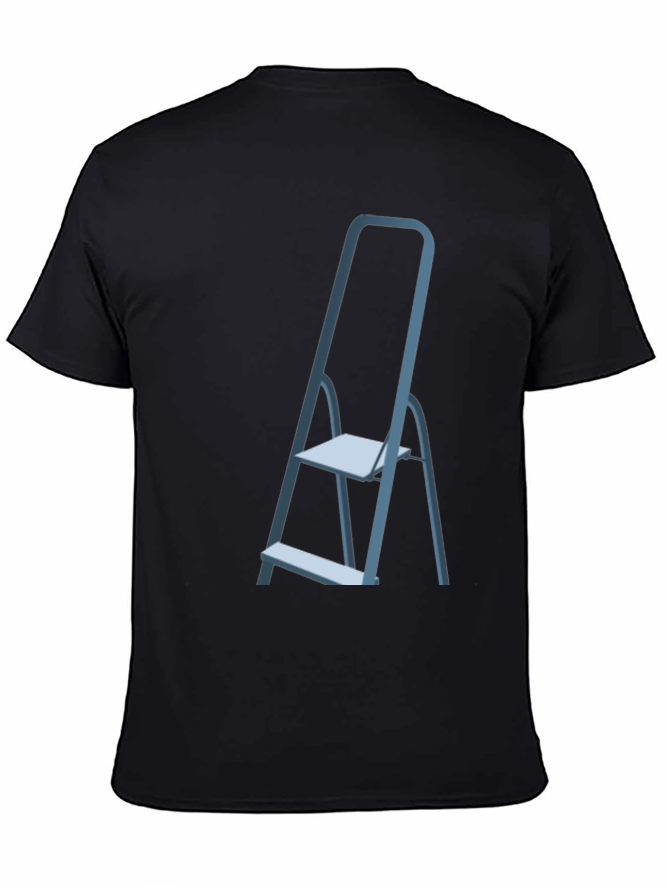 Ladder Graphic Tee - Black Casual T-Shirt