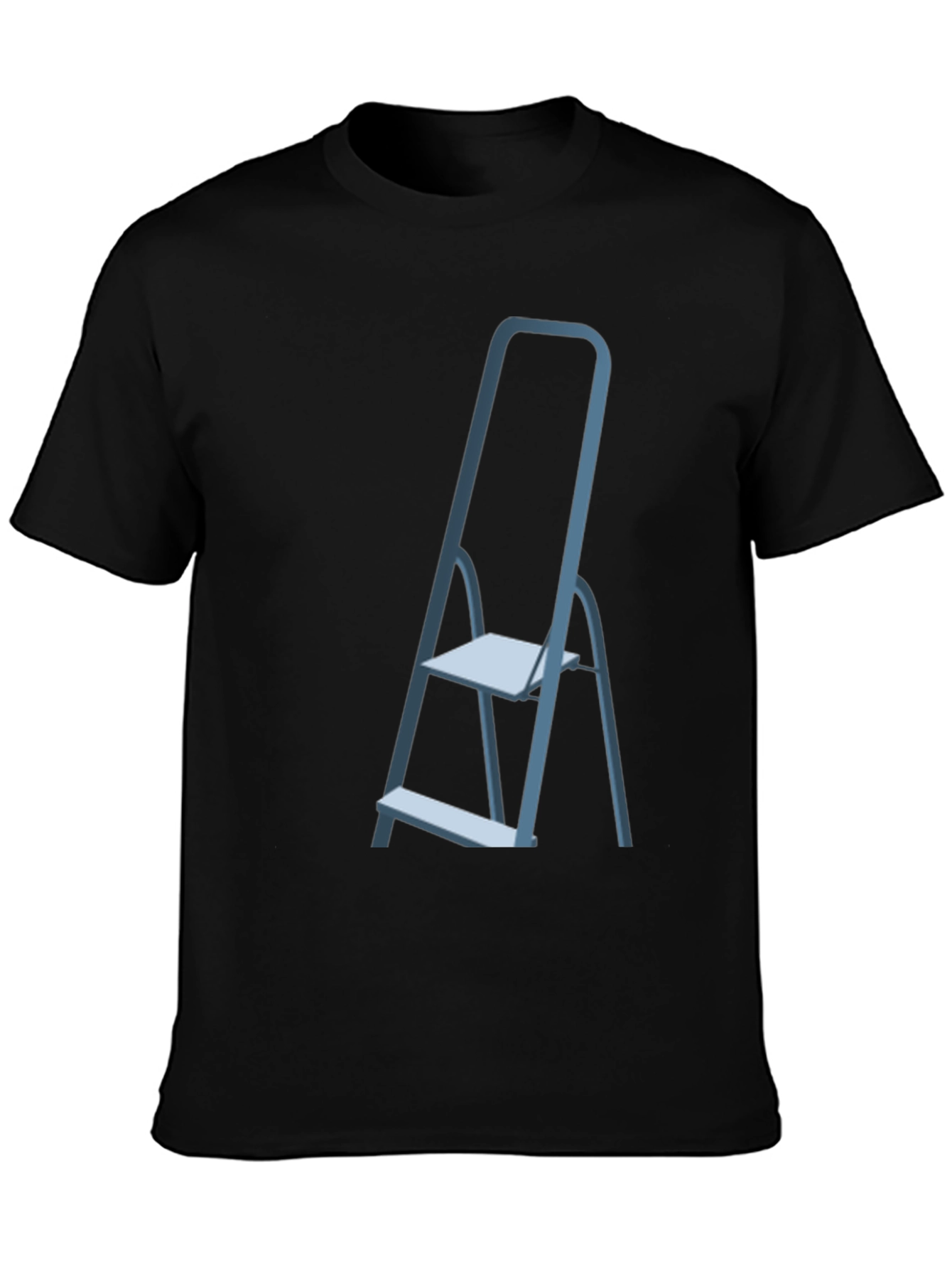 Ladder Graphic Tee - Black Casual T-Shirt