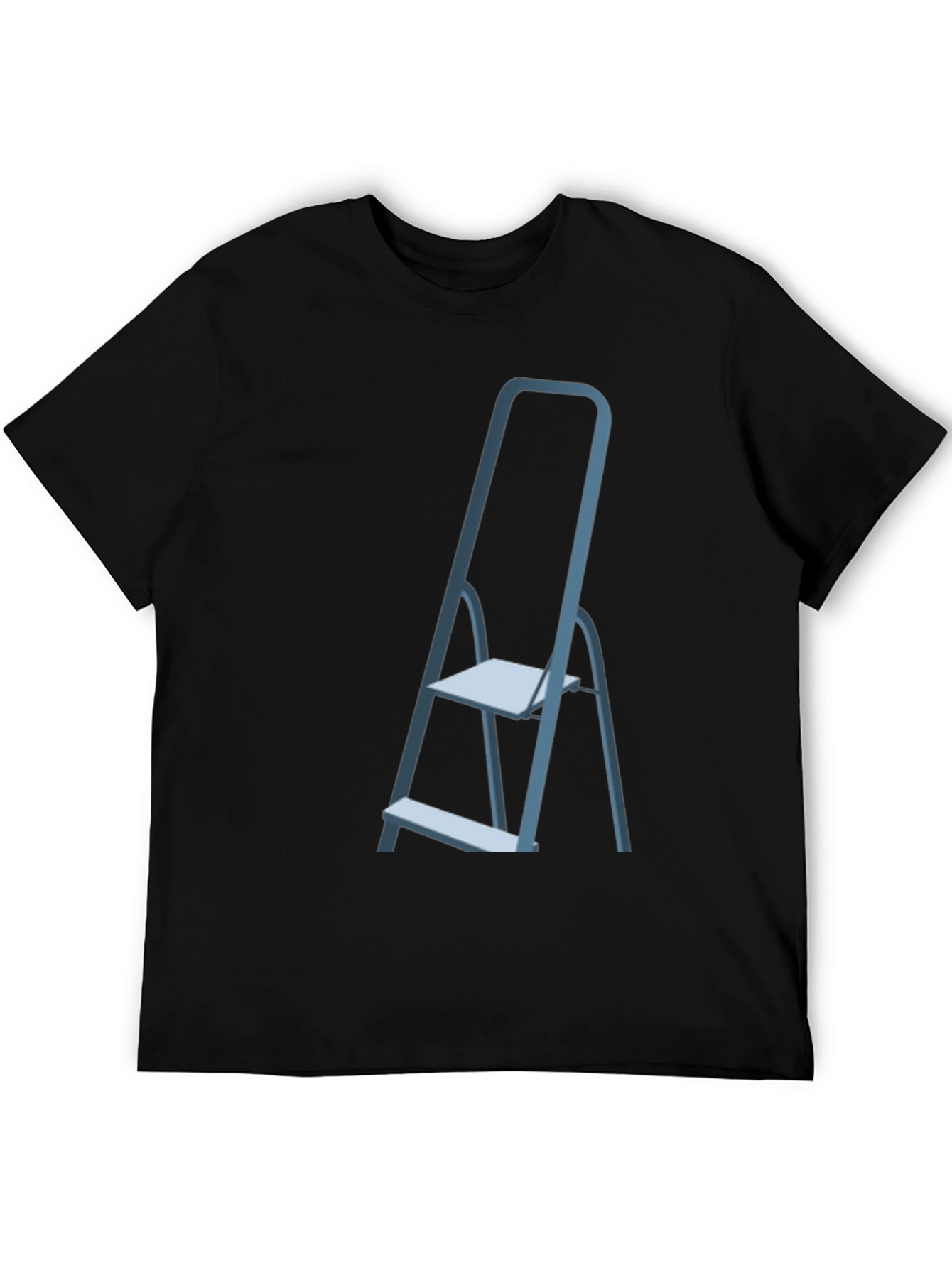 Ladder Graphic Tee - Black Casual T-Shirt