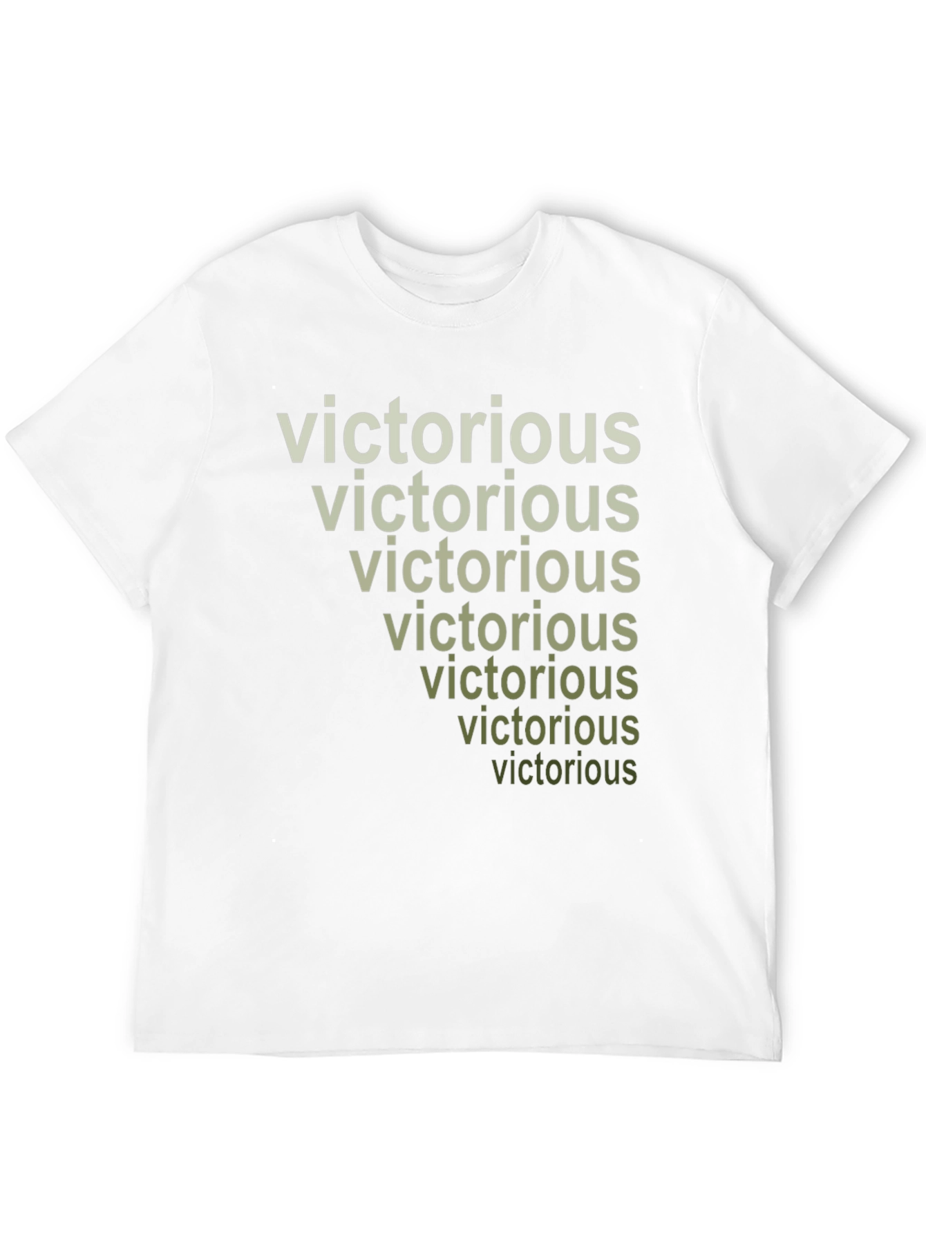 Victorious Stacked Text Graphic T-Shirt