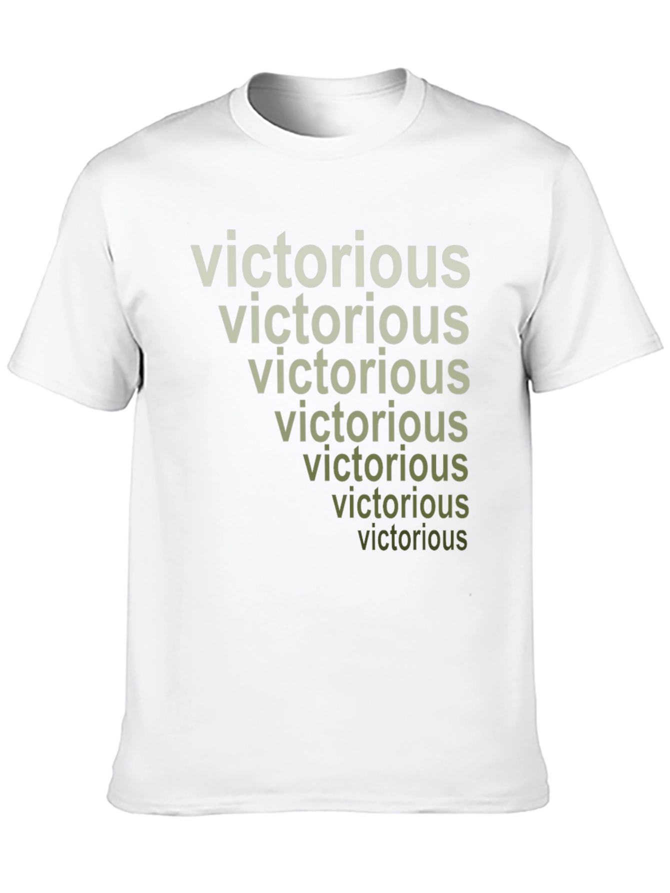 Victorious Stacked Text Graphic T-Shirt