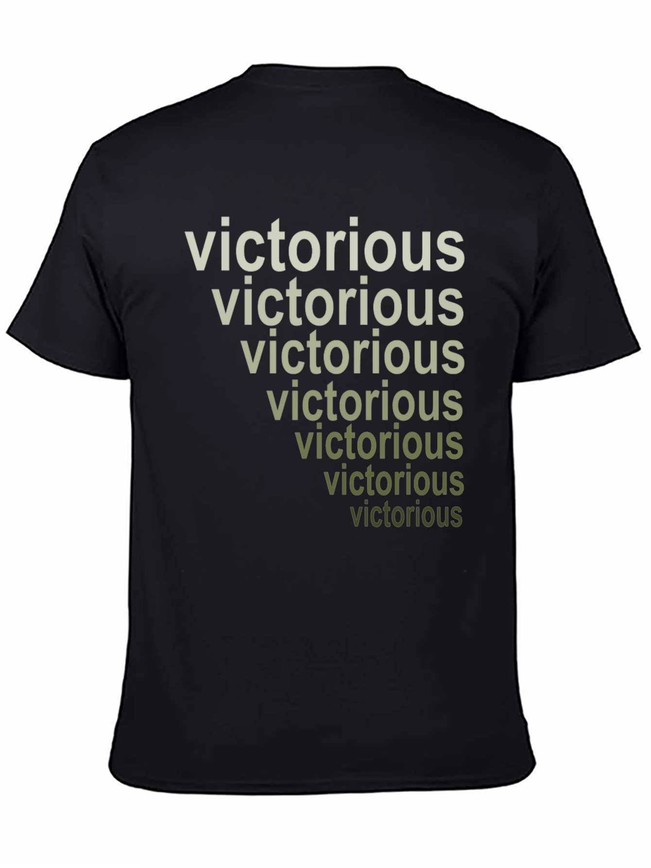 Victorious Stacked Text Graphic T-Shirt