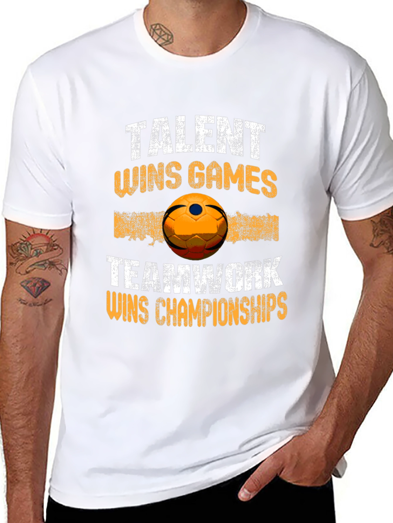 Talent Wins Games Teamwork Wins Championships T-Shirt