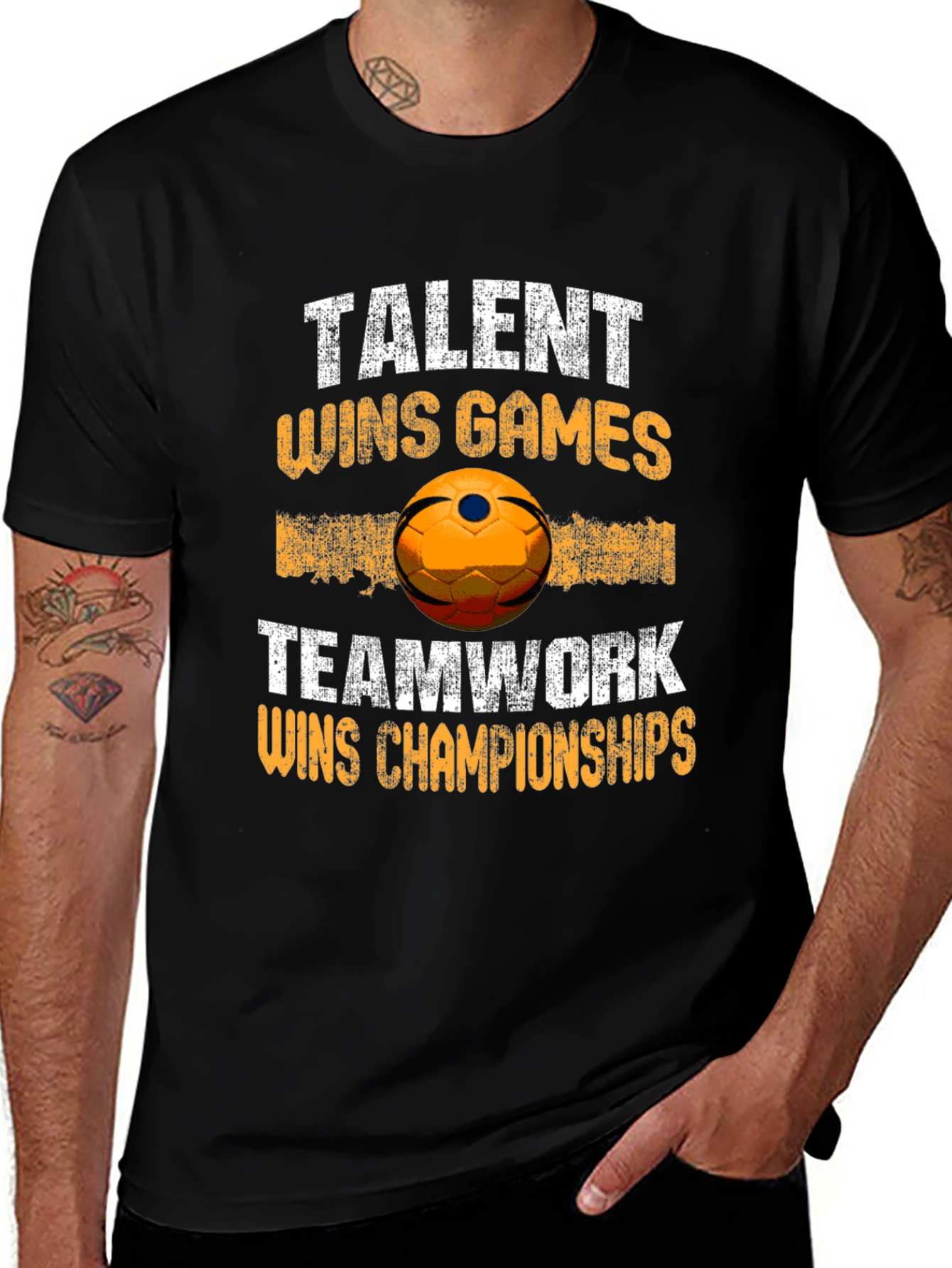 Talent Wins Games Teamwork Wins Championships T-Shirt