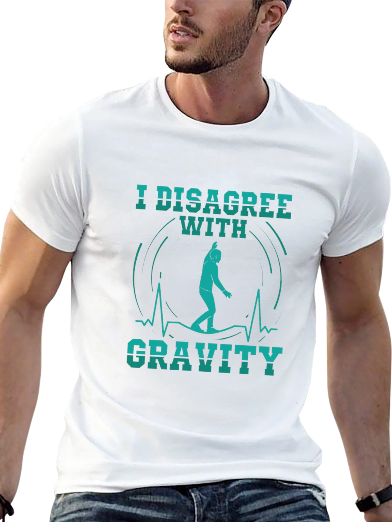 I Disagree With Gravity Black T-Shirt