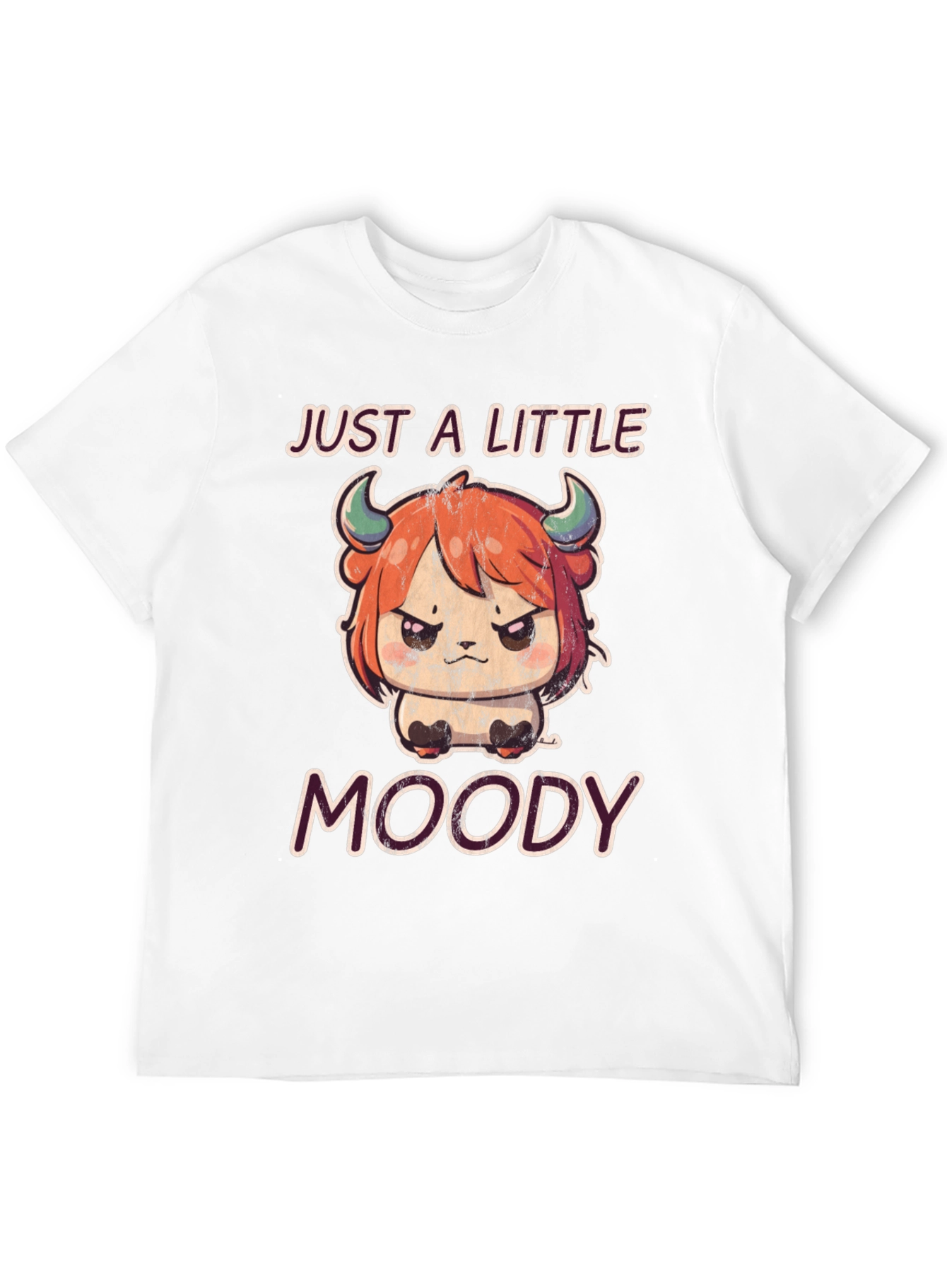 Just a Little Moody T-Shirt Cute Anime Style