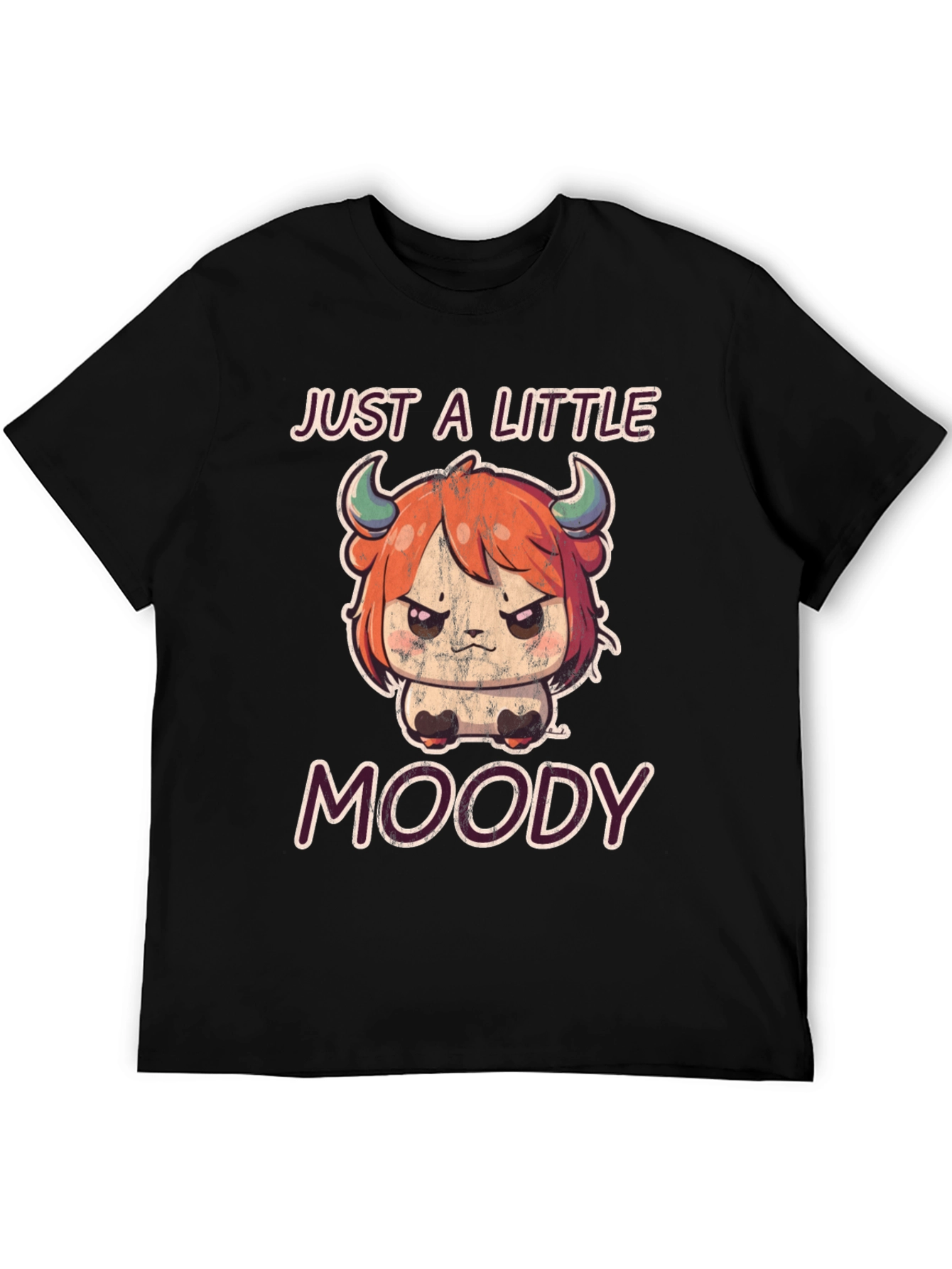 Just a Little Moody T-Shirt Cute Anime Style