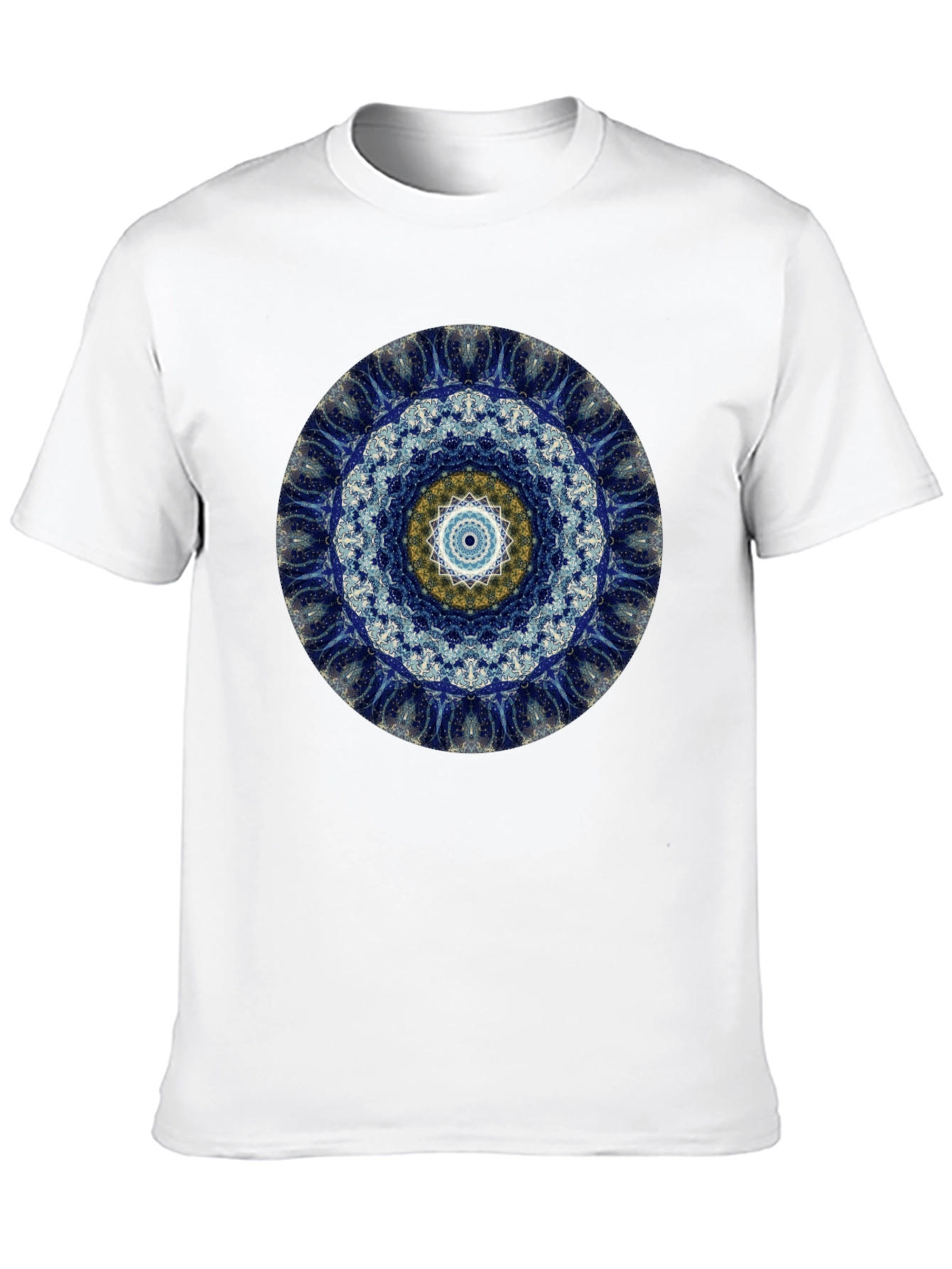 Cosmic Mandala Graphic Tee - Black