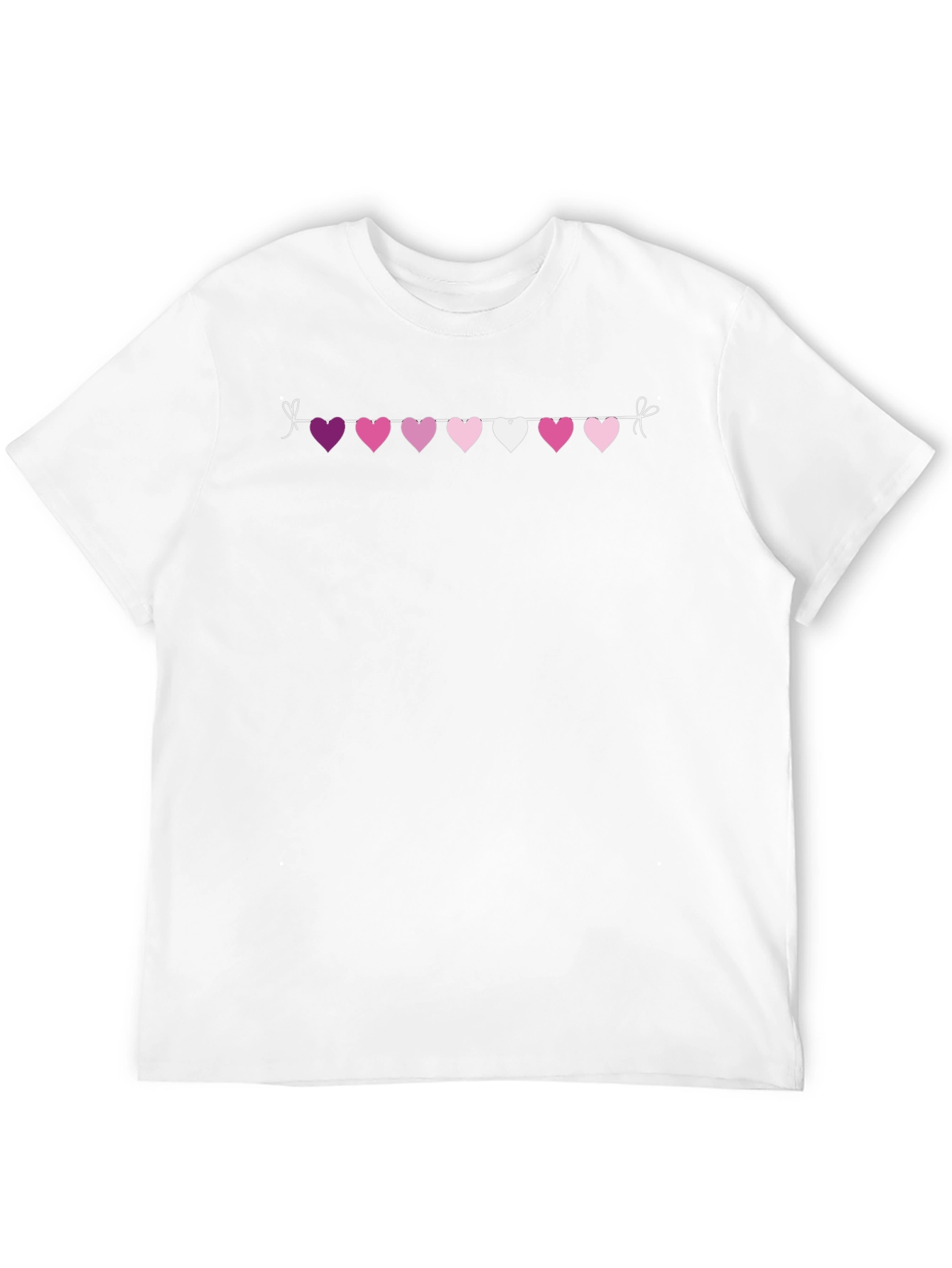 Heart Garland Graphic Tee - Romantic & Fun!