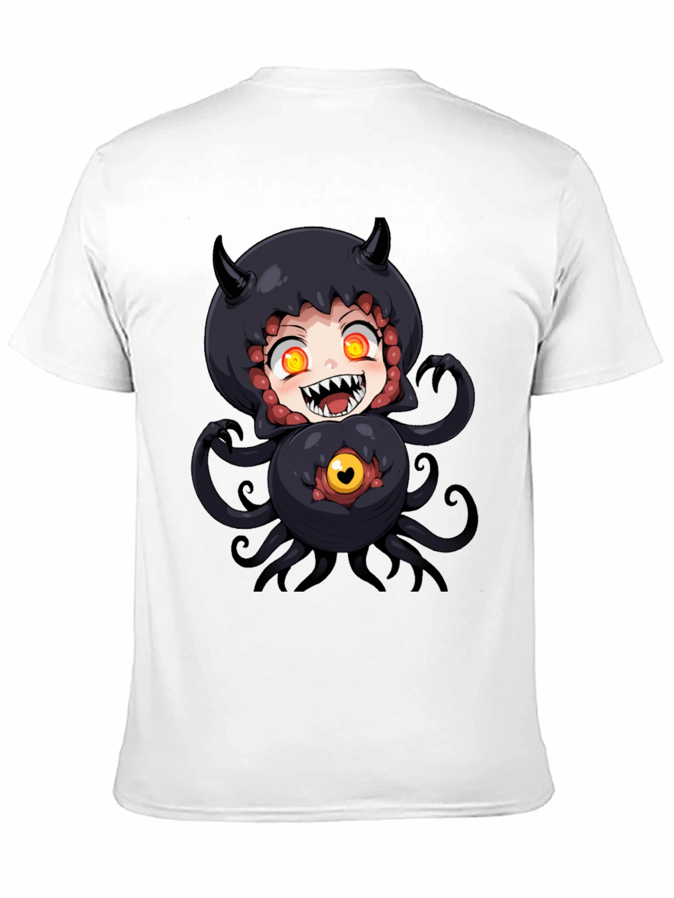 Anime Monster Graphic Black T-Shirt