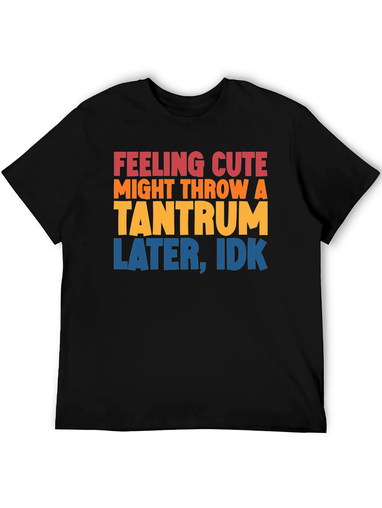 Feeling Cute Tantrum T-Shirt Funny Graphic Tee