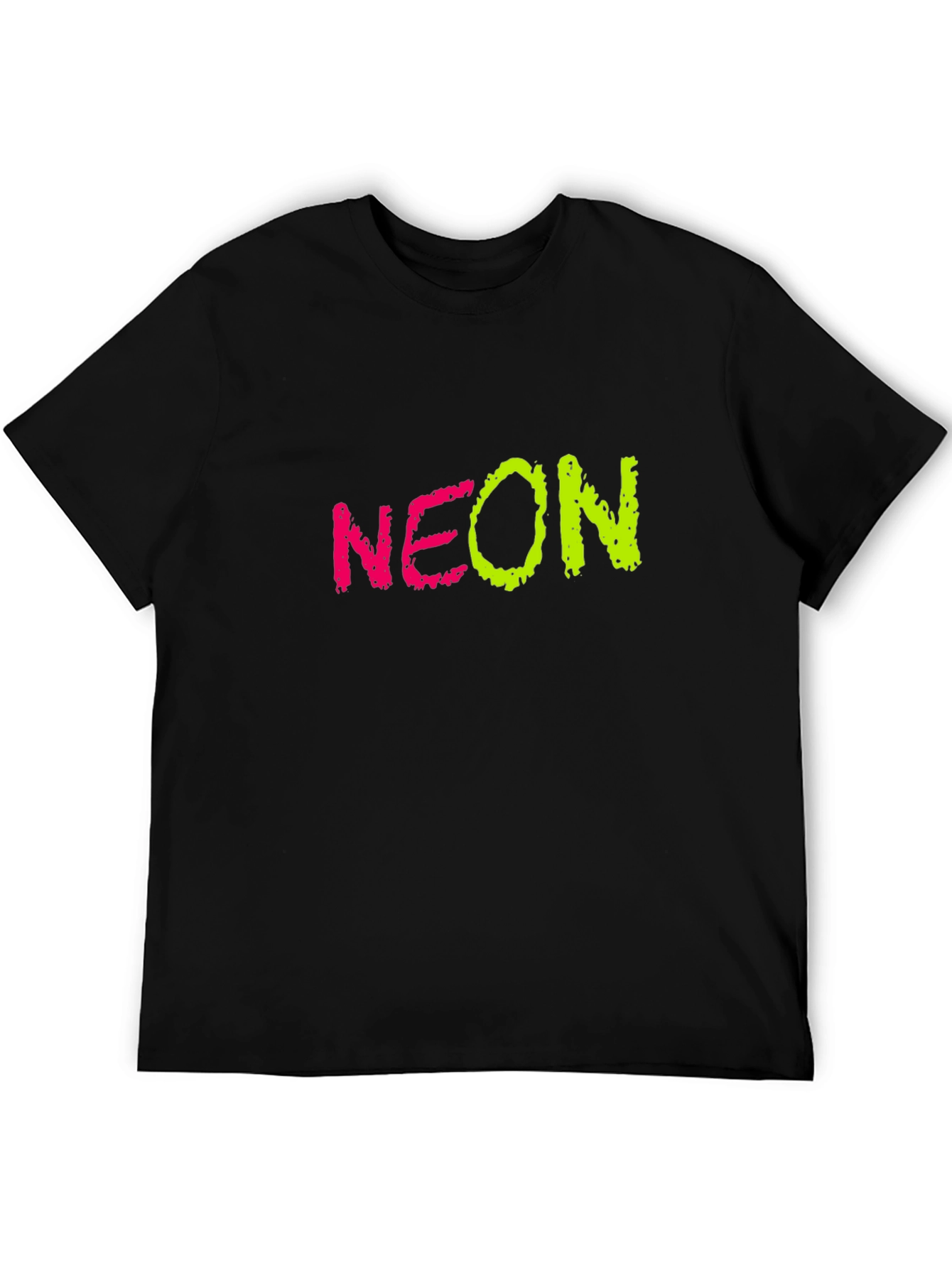 Neon Graphic Black T-Shirt