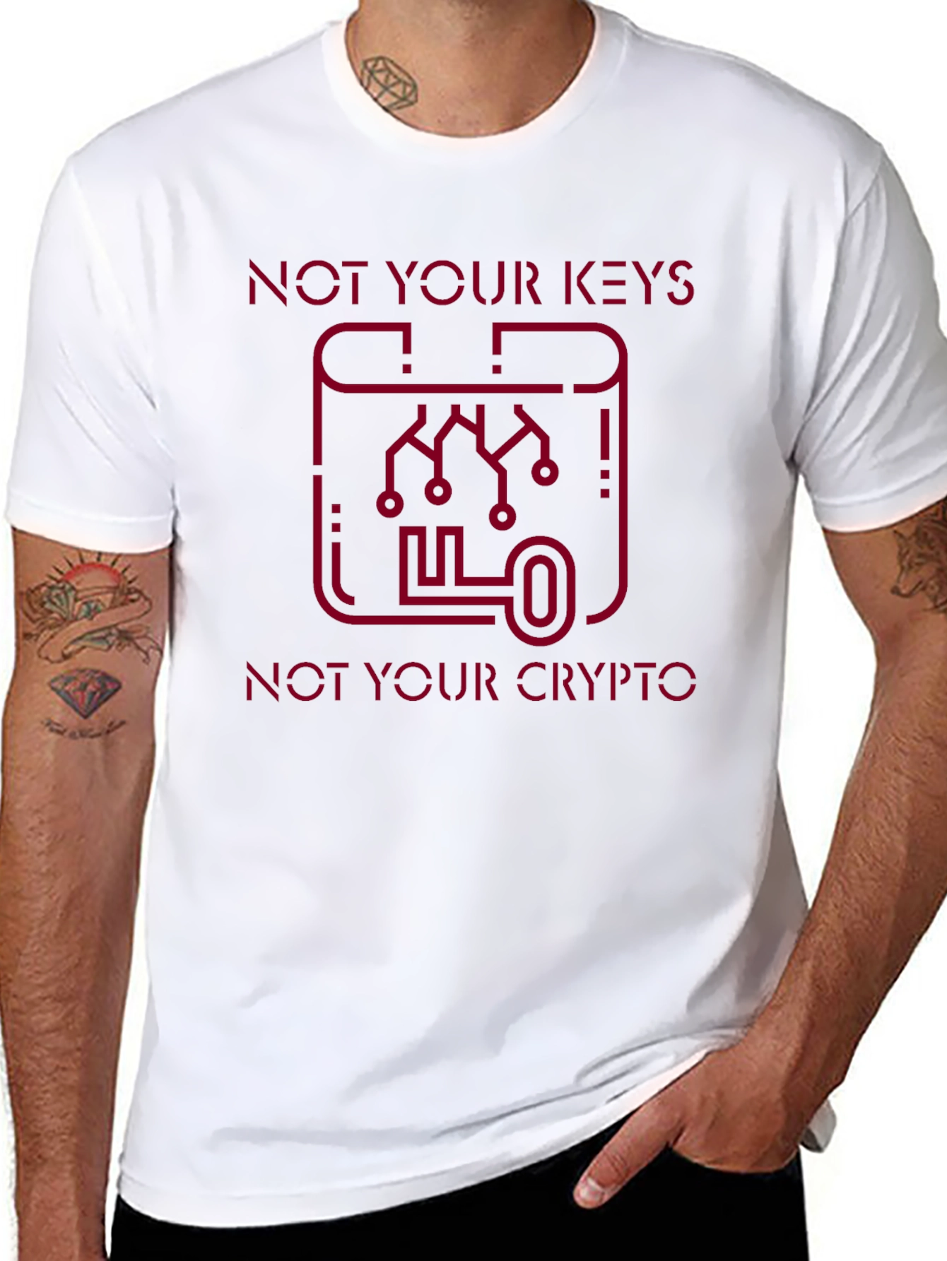 Not Your Keys Not Your Crypto T-Shirt