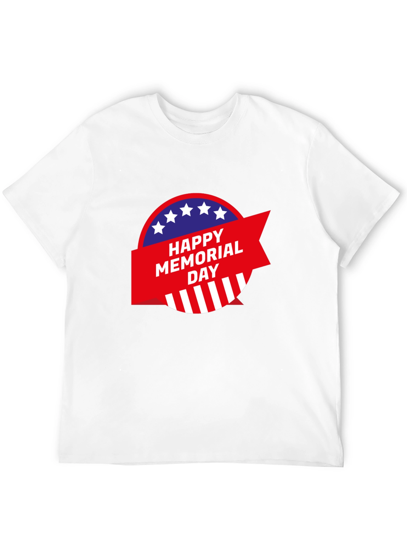 Happy Memorial Day Graphic Tee - Patriotic Style